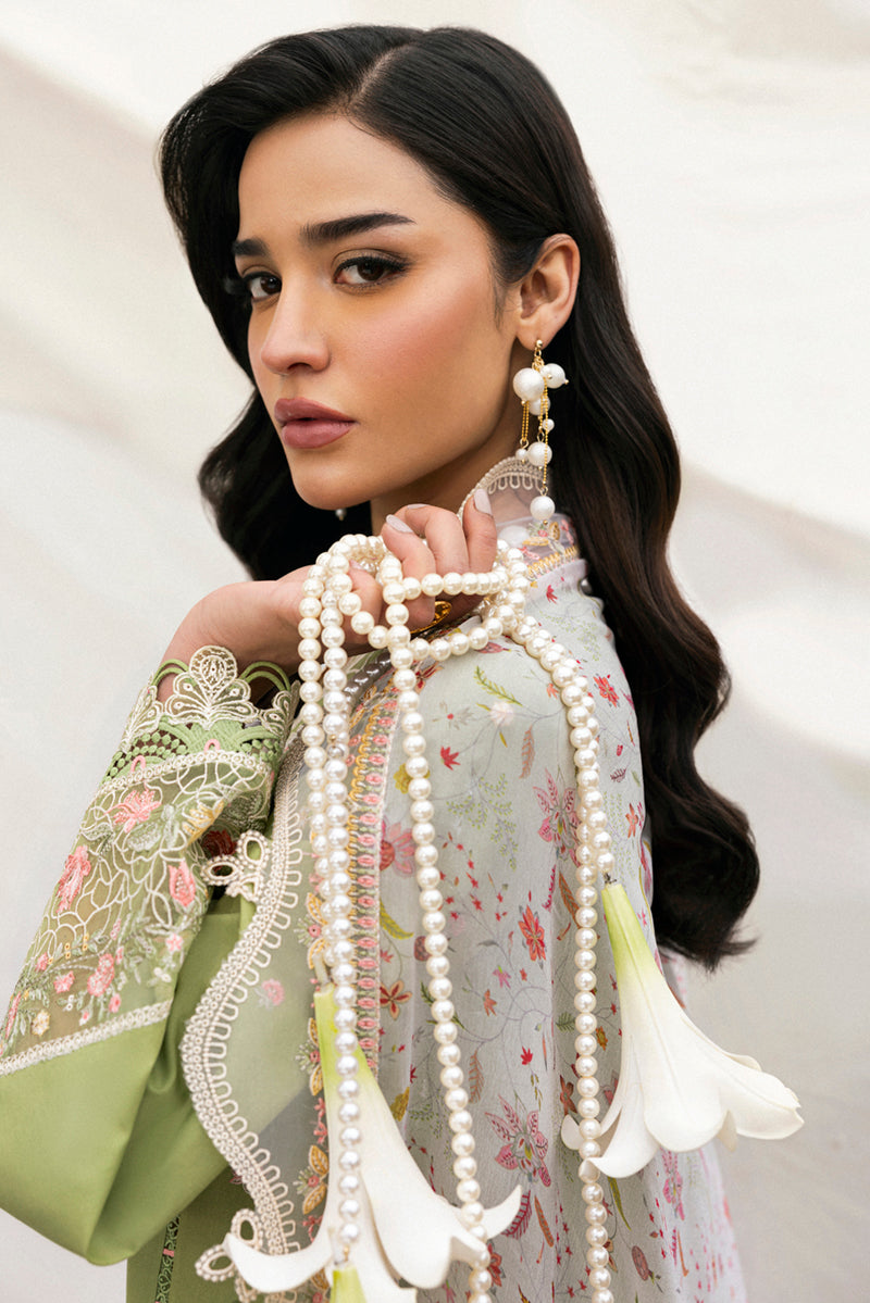 Qalamkar | Qlinekari Lawn | DC-01 Lovisa - Official Qalamkar stockist in UK - Sakeena London