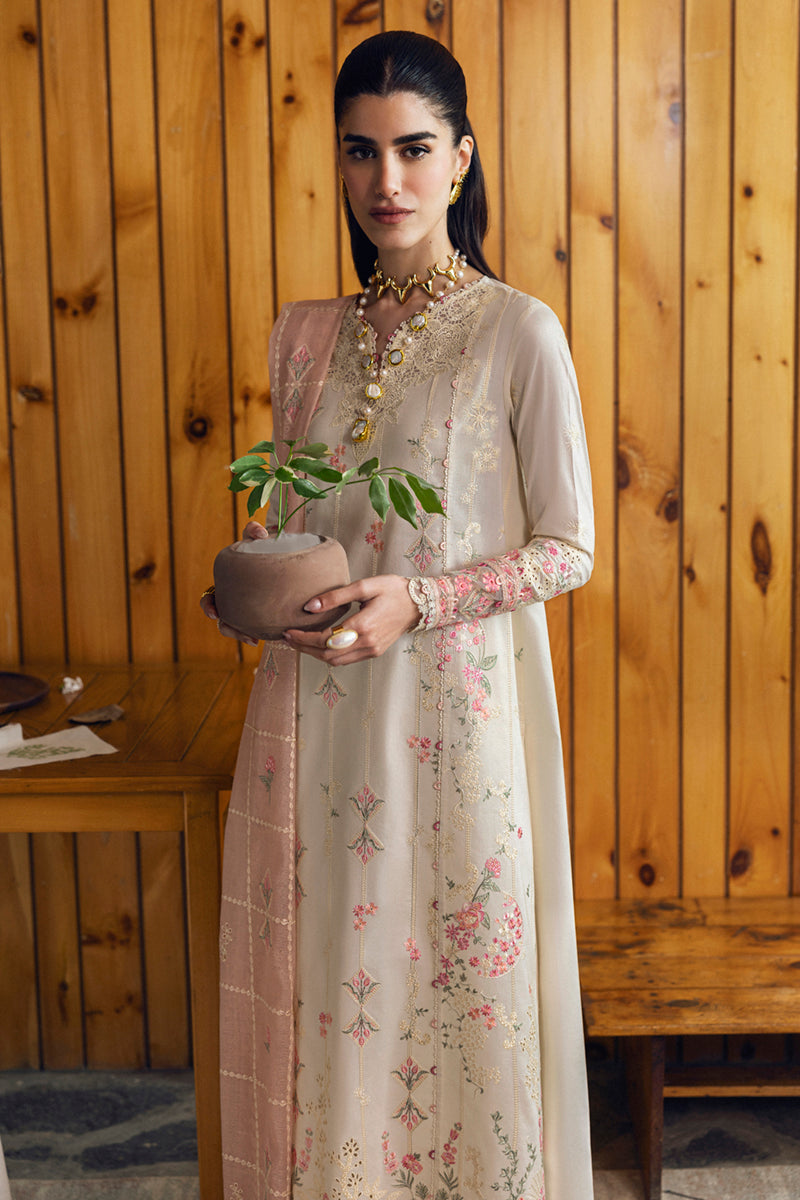 Qalamkar | Qlinekari Lawn | DC-07 Tyrah - Official Qalamkar stockist in UK - Sakeena London