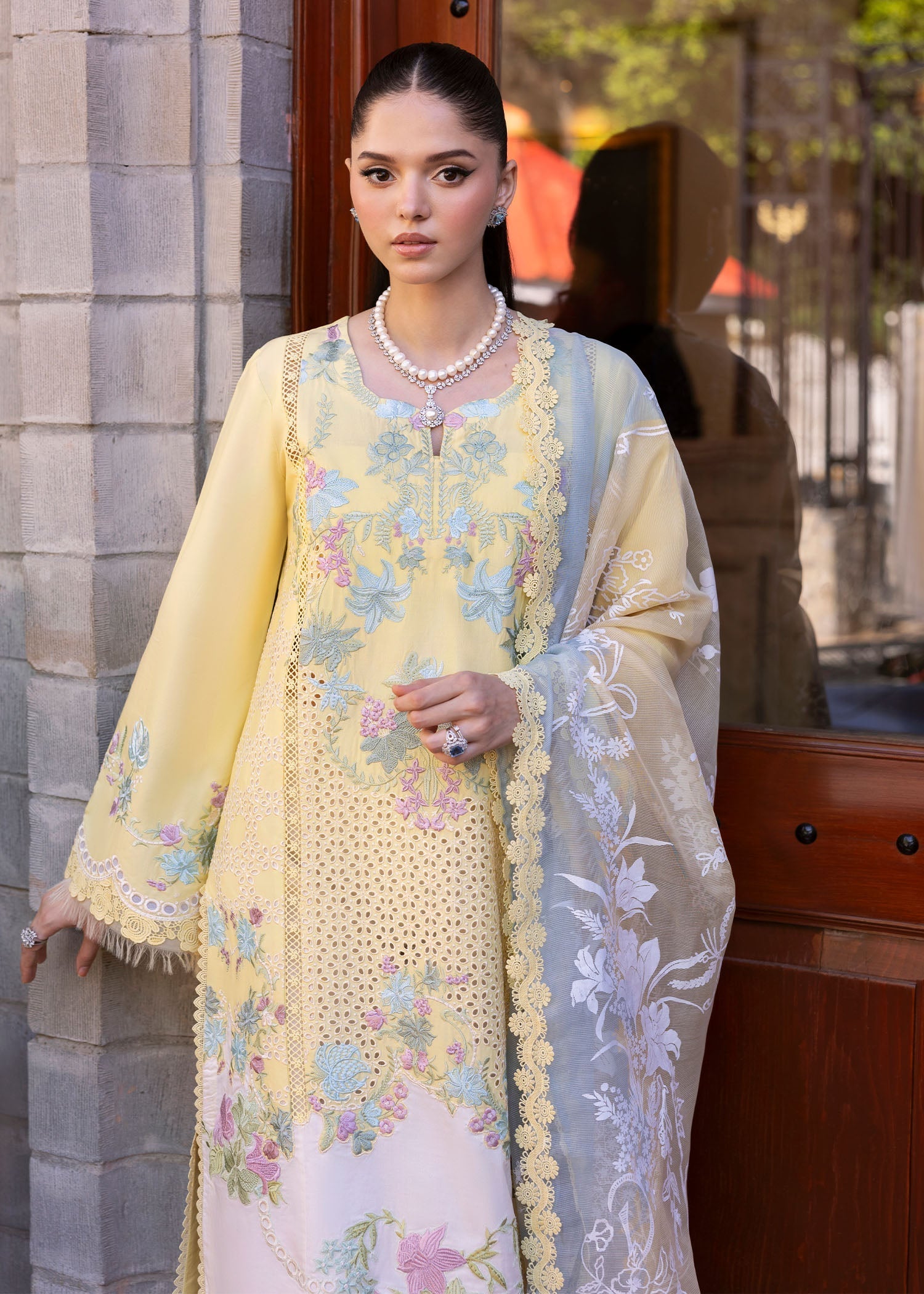 Saira Shakira | Bloom Lawn 25 | LOTUS REVERIE 4-A - Official Saira Shakira stockist in UK - Sakeena London