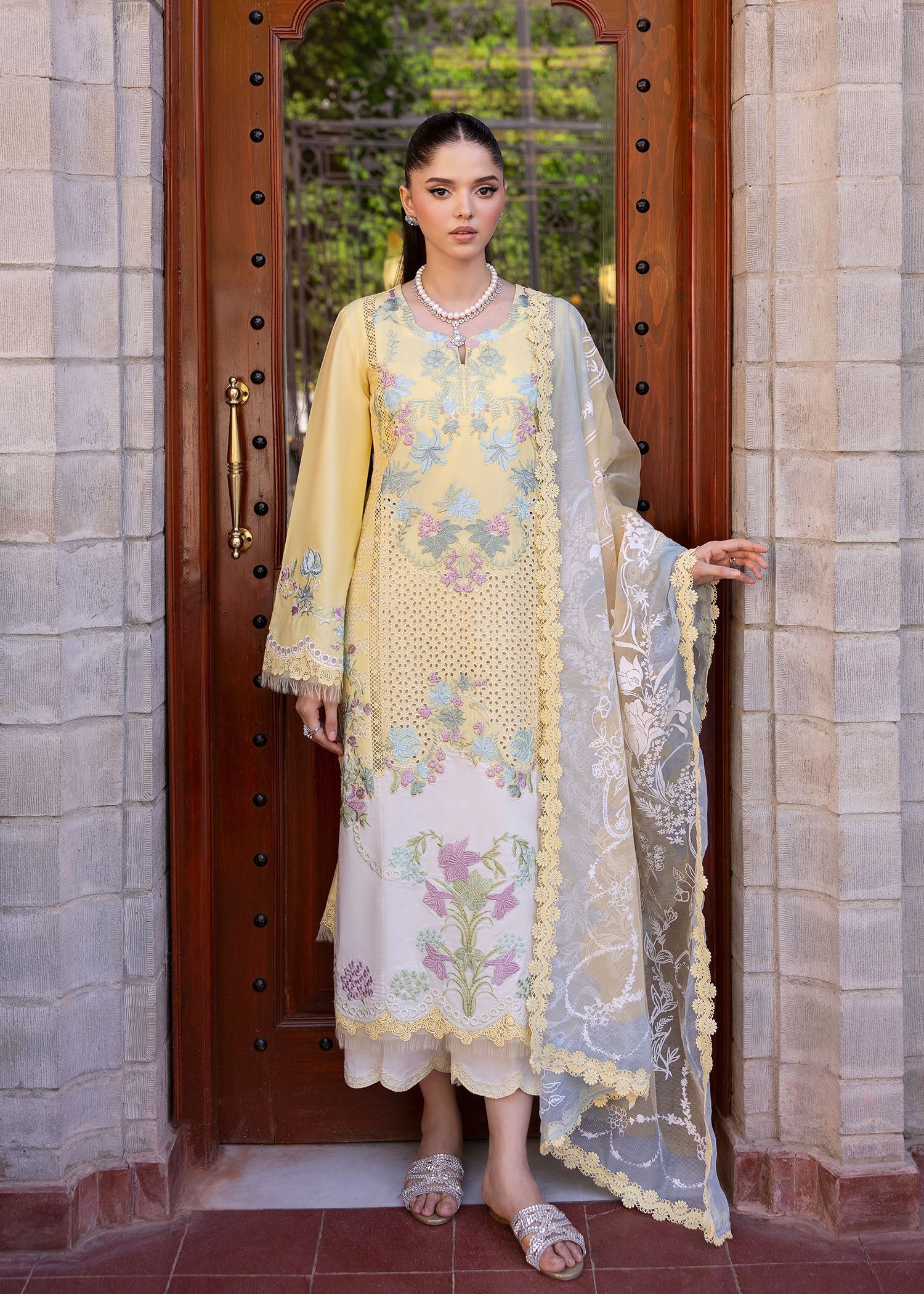 Saira Shakira | Bloom Lawn 25 | LOTUS REVERIE 4-A - Official Saira Shakira stockist in UK - Sakeena London