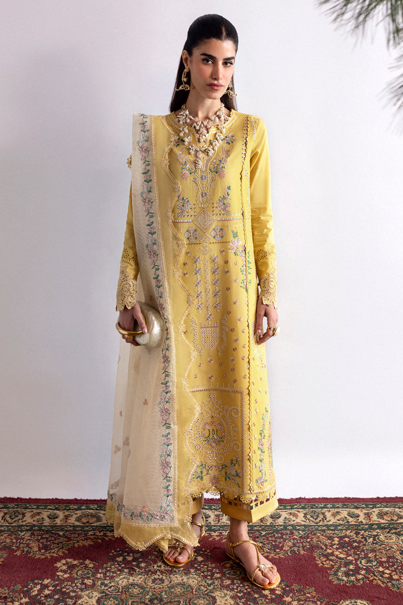 Qalamkar | Qlinekari Lawn | DC-09 Enya - Official Qalamkar stockist in UK - Sakeena London