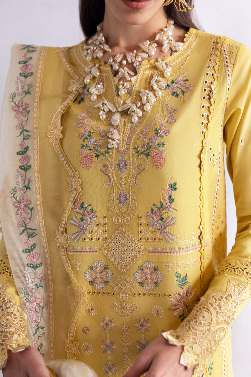 Qalamkar | Qlinekari Lawn | DC-09 Enya - Official Qalamkar stockist in UK - Sakeena London