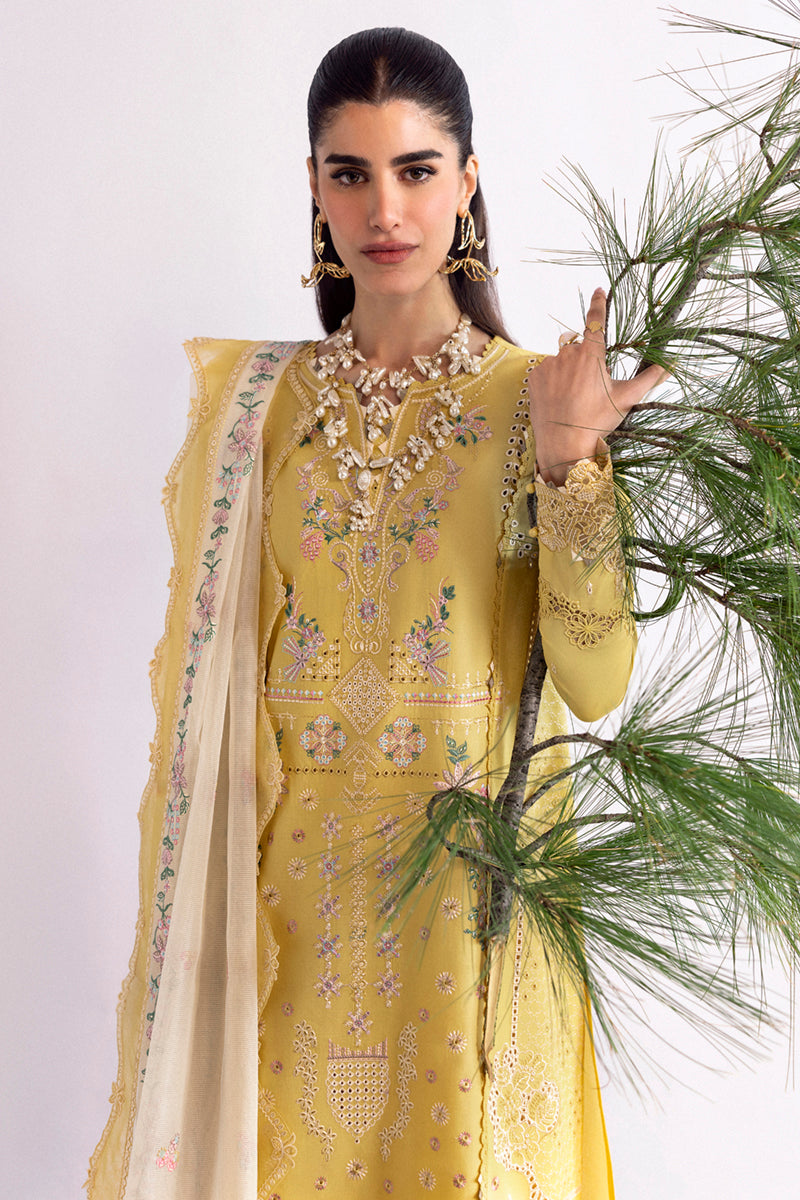 Qalamkar | Qlinekari Lawn | DC-09 Enya - Official Qalamkar stockist in UK - Sakeena London