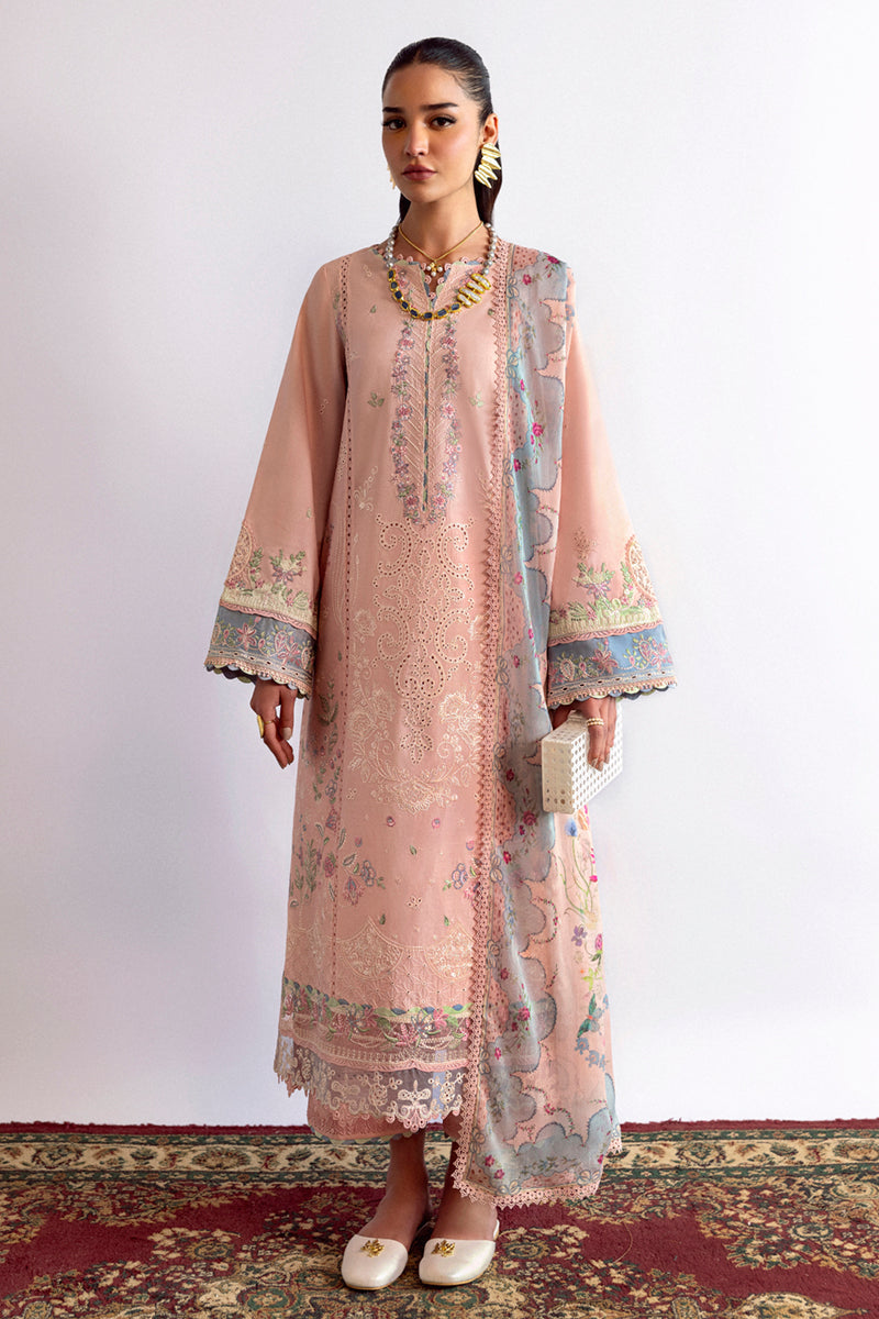 Qalamkar | Qlinekari Lawn | DC-11 Hedi - Official Qalamkar stockist in UK - Sakeena London