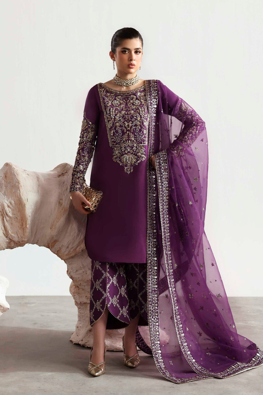 Akbar Aslam | Luxury Formals 25 | Lapis - Official Akbar Aslam stockist in UK - Sakeena London