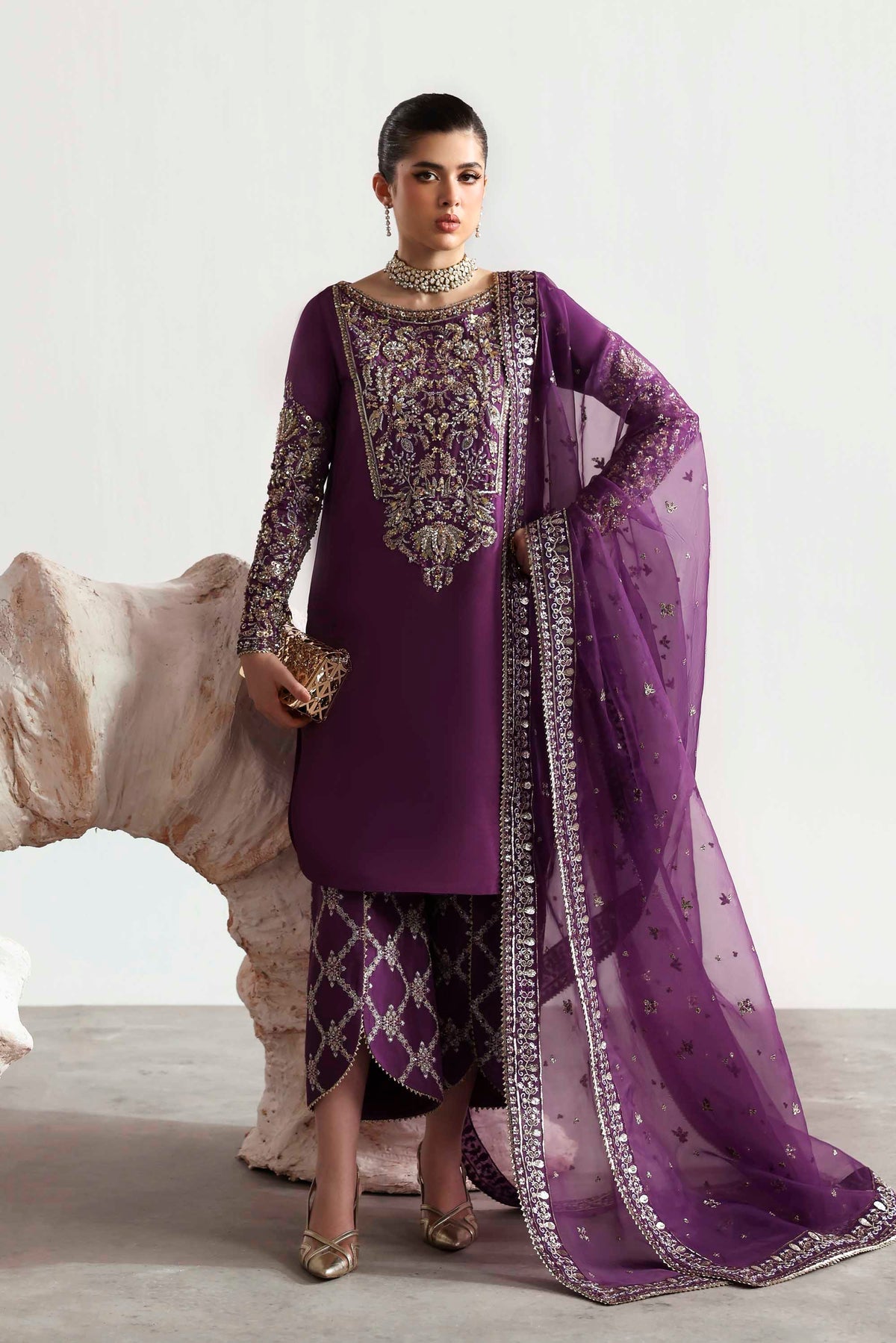 Akbar Aslam | Luxury Formals 25 | Lapis - Official Akbar Aslam stockist in UK - Sakeena London