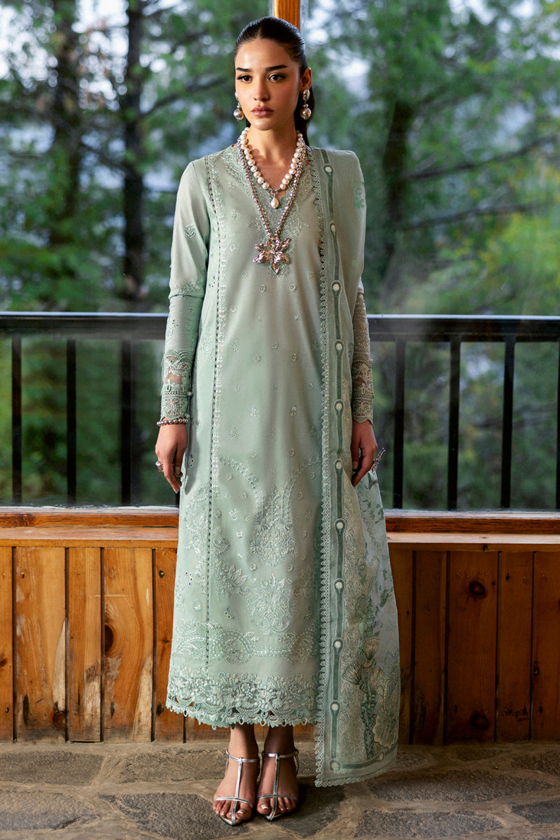 Qalamkar | Qlinekari Lawn | DC-15 Elira - Official Qalamkar stockist in UK - Sakeena London