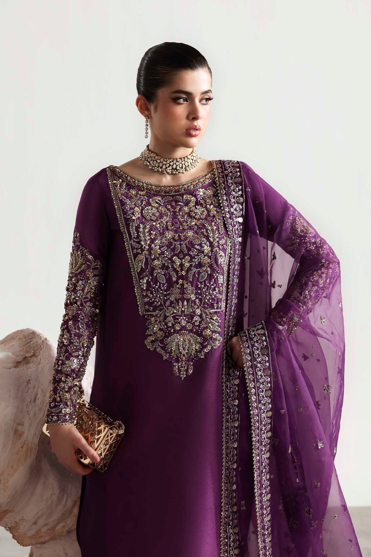 Akbar Aslam | Luxury Formals 25 | Lapis - Official Akbar Aslam stockist in UK - Sakeena London