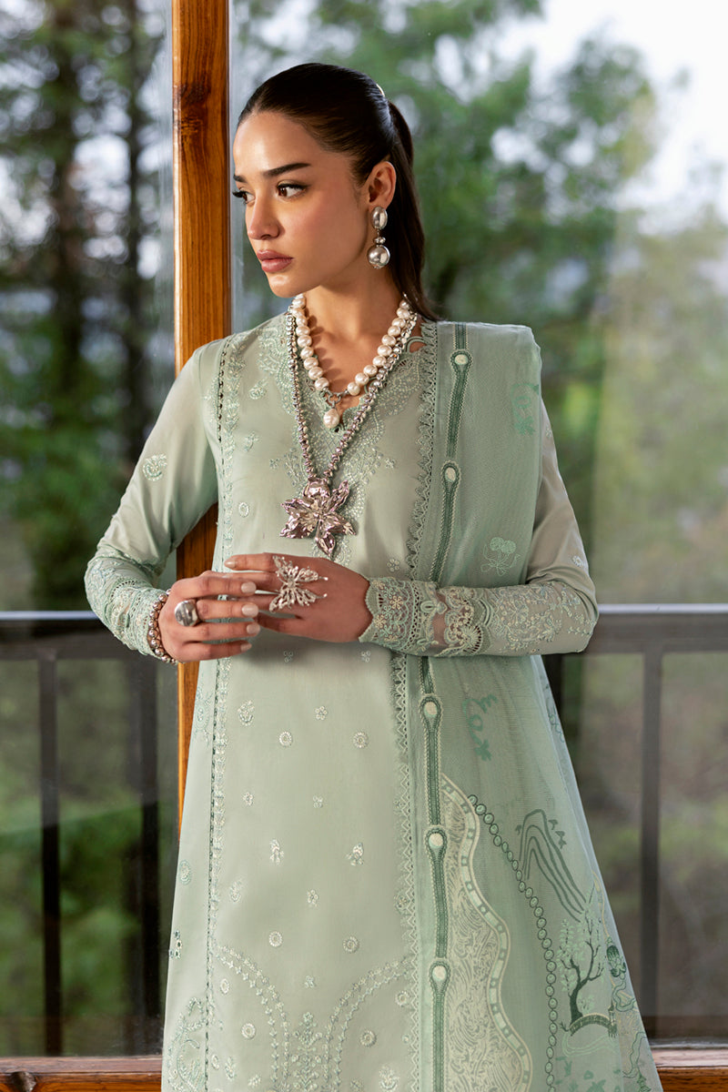 Qalamkar | Qlinekari Lawn | DC-15 Elira - Official Qalamkar stockist in UK - Sakeena London