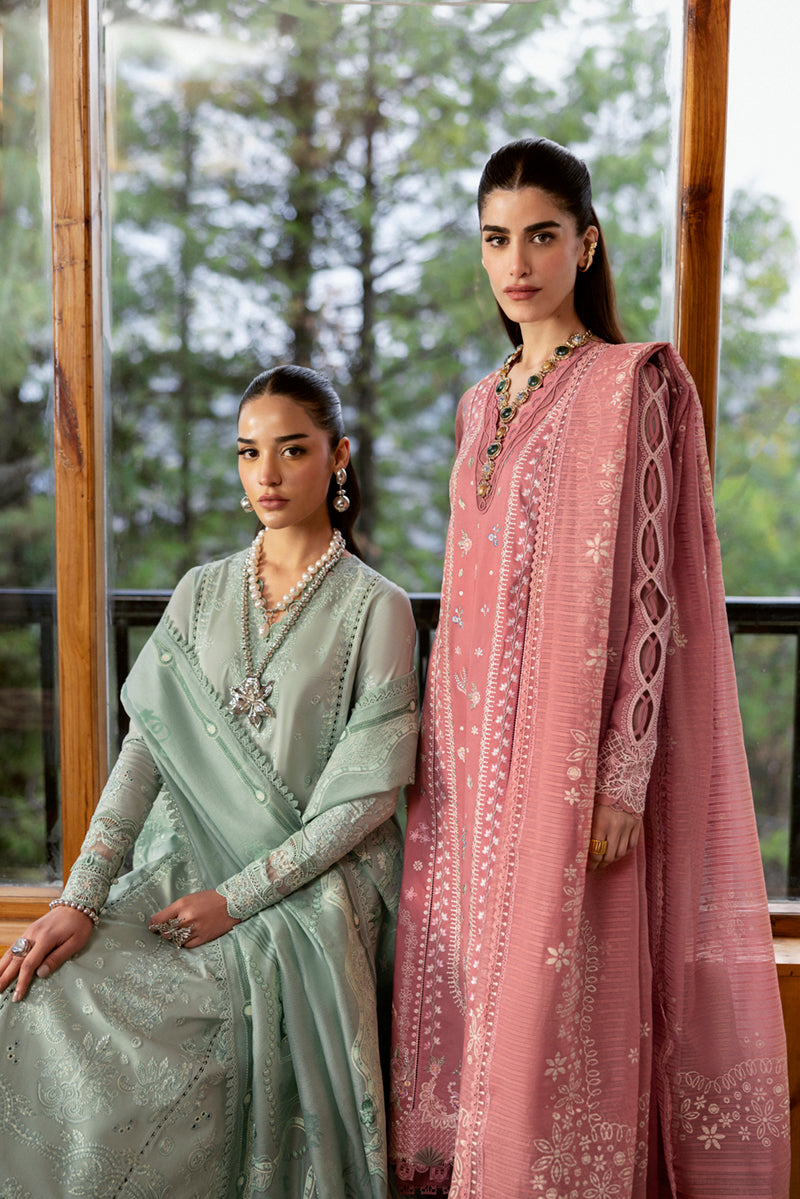 Qalamkar | Qlinekari Lawn | DC-03 Moya - Official Qalamkar stockist in UK - Sakeena London