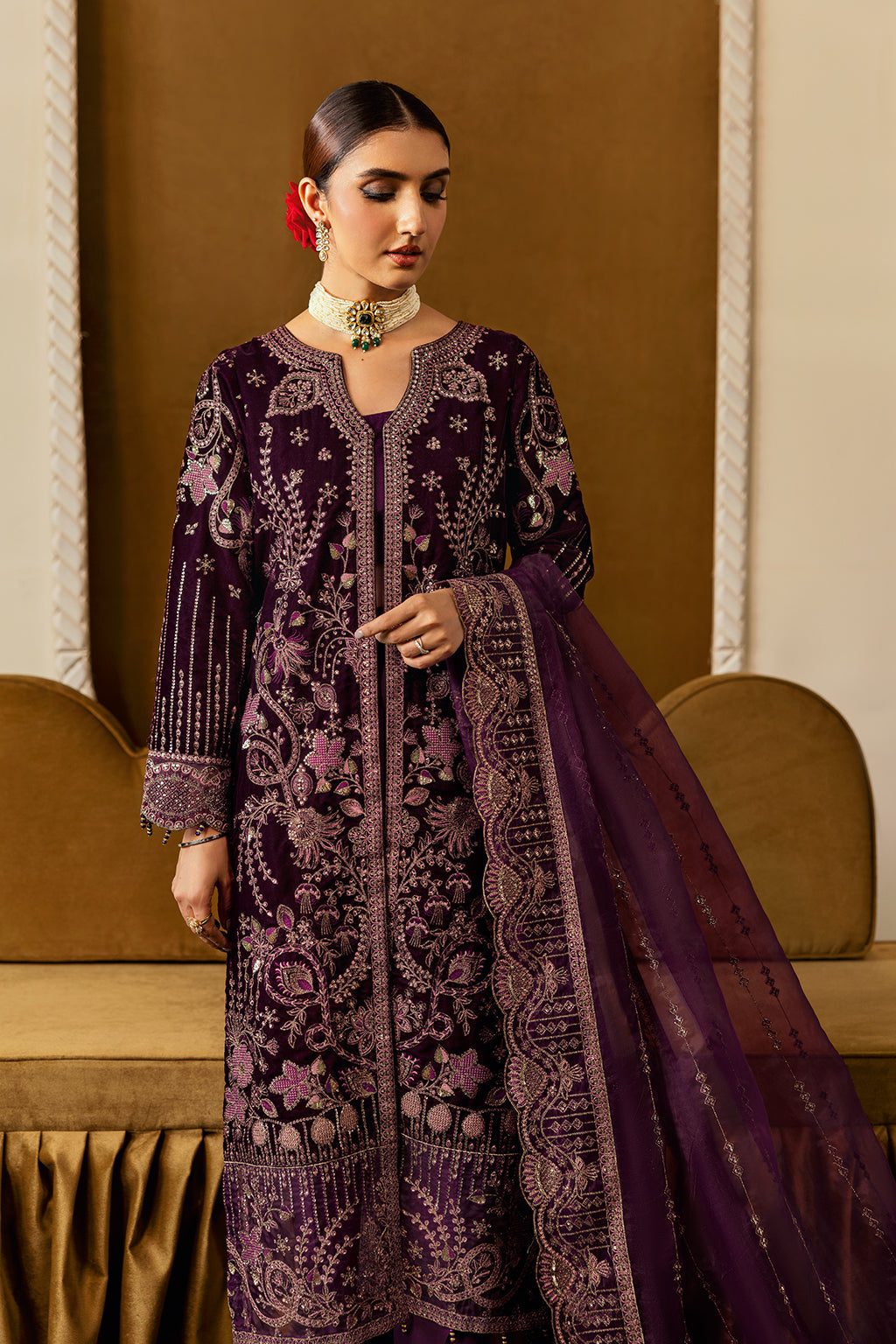 Ramsha | Velvet Collection | V-605 - Official Ramsha stockist in UK - Sakeena London