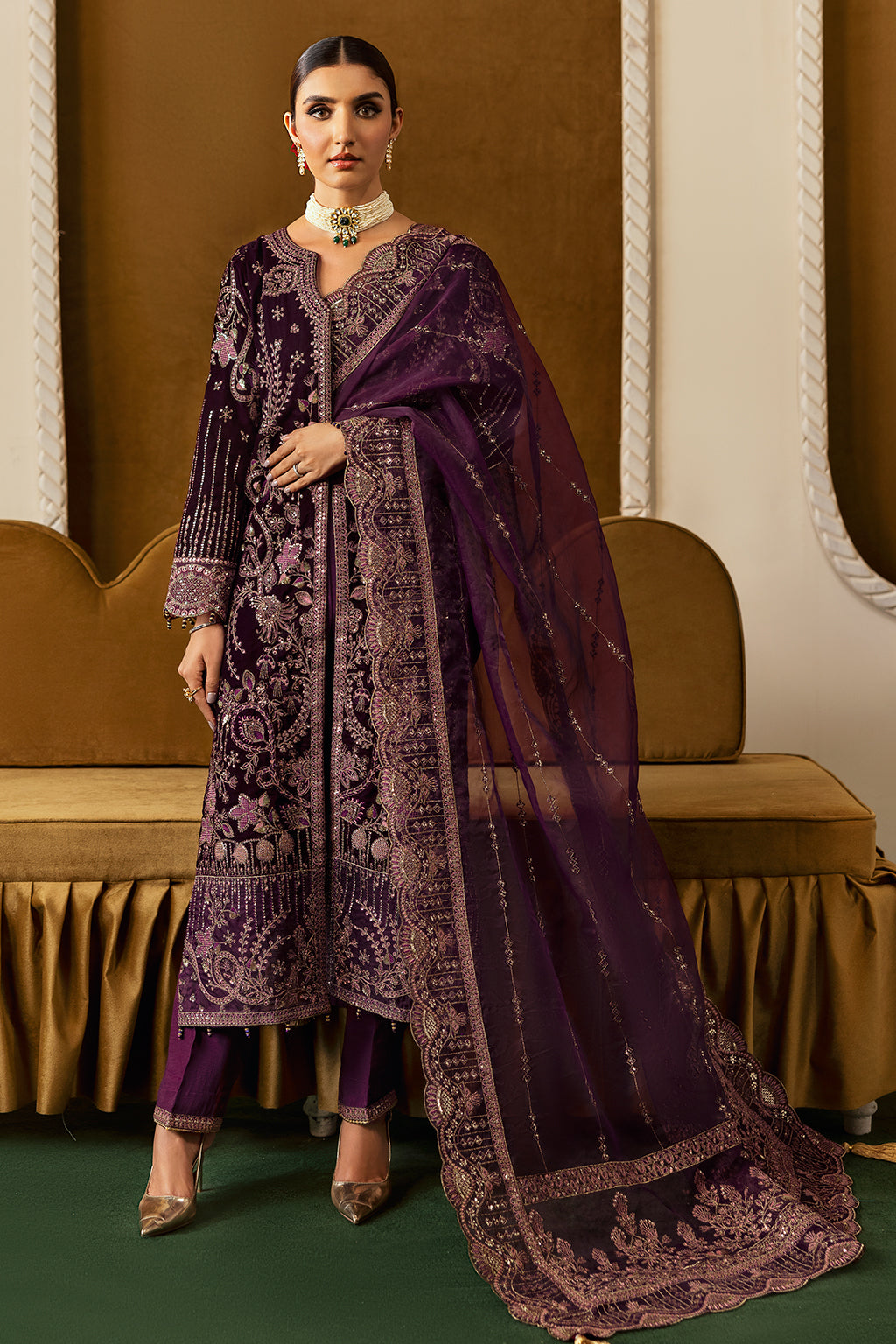 Ramsha | Velvet Collection | V-605 - Official Ramsha stockist in UK - Sakeena London