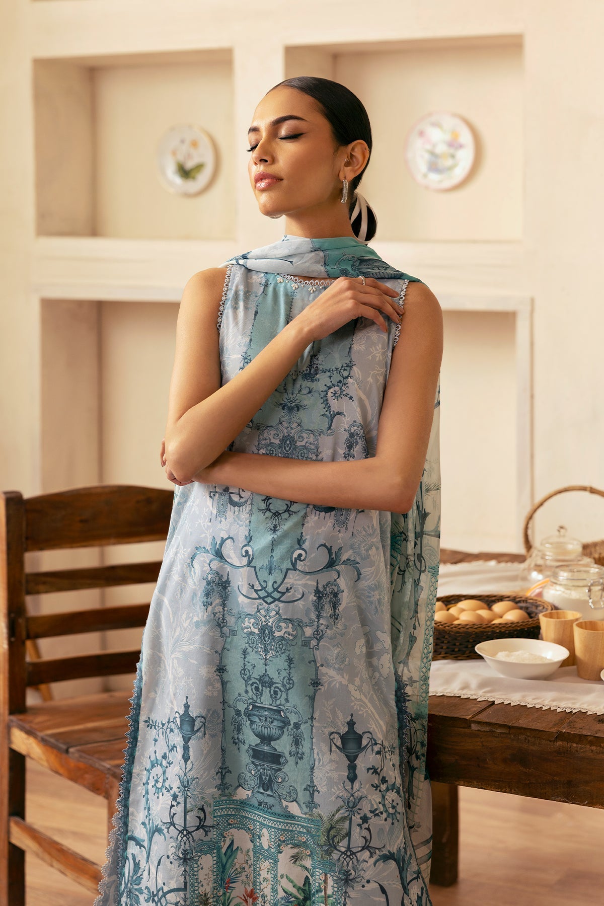 Sahar | Selene 25 | Silver Mist - Official Sahar stockist in UK - Sakeena London