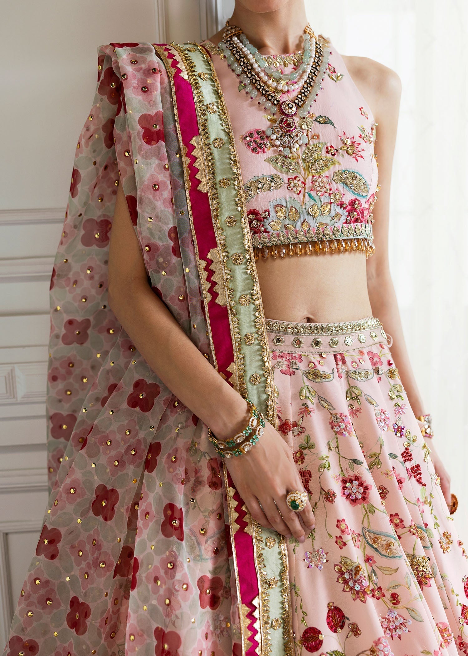 Crimson | A Beautiful Chaos Wedding Collection | Chinoiserie Lehnga - Official Crimson stockist in UK - Sakeena London