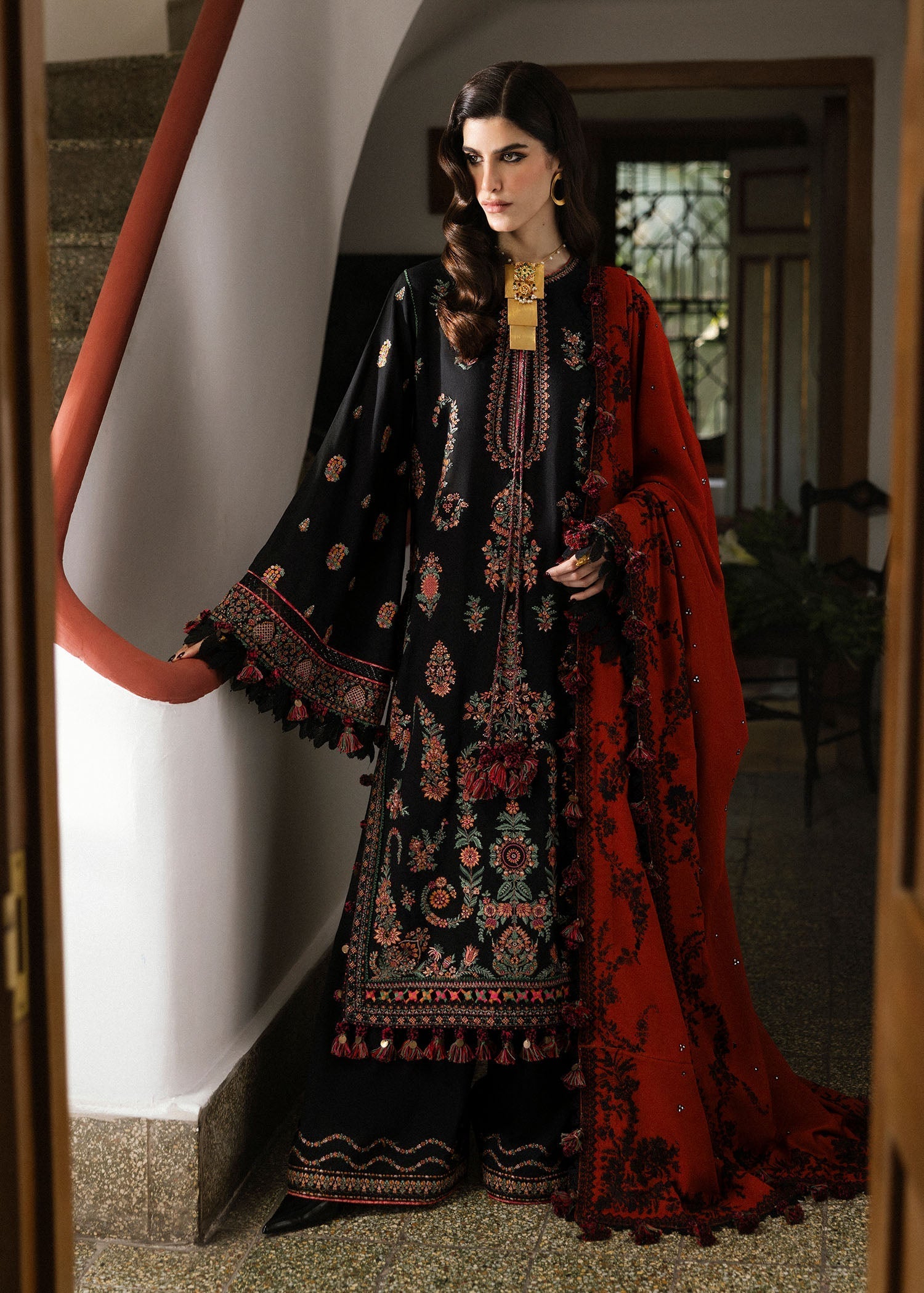 Hussain Rehar | Karandi Winter 24 | Sahe - Official Hussain Rehar stockist in UK - Sakeena London