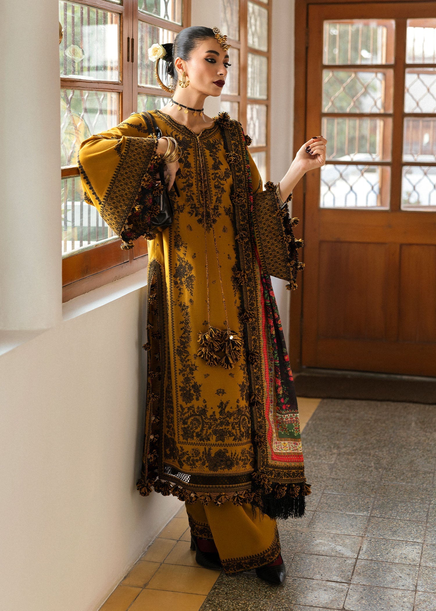 Hussain Rehar | Karandi Winter 24 | Saage - Official Hussain Rehar stockist in UK - Sakeena London
