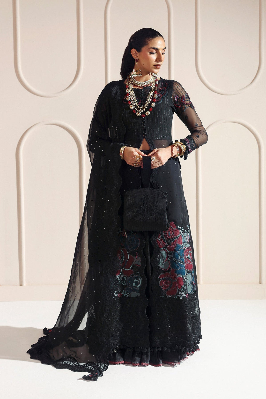 Alizeh | Aymal Luxury Bamber Chiffon | MEERAB - Official Alizeh stockist in UK - Sakeena London