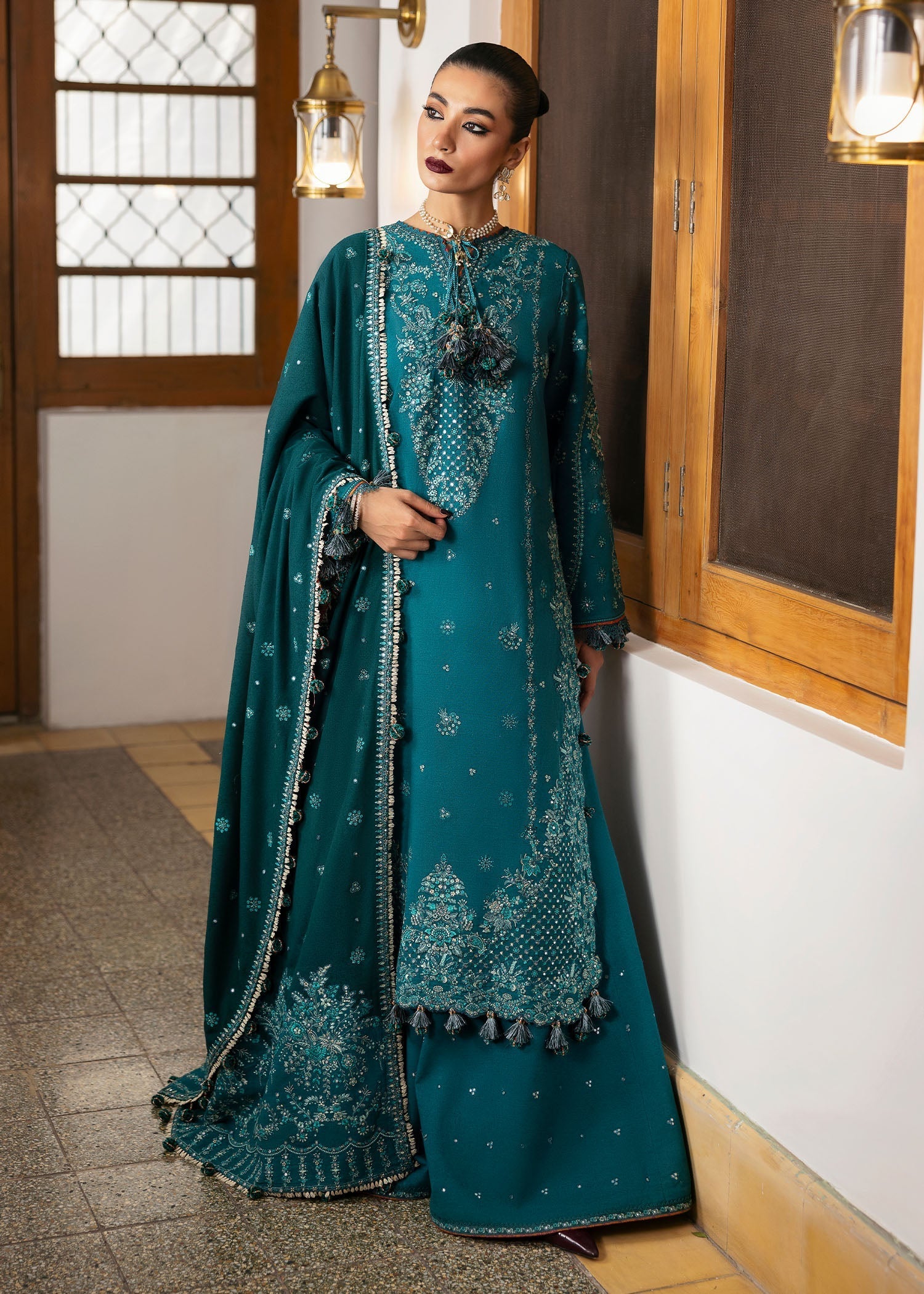 Hussain Rehar | Karandi Winter 24 | Durk - Official Hussain Rehar stockist in UK - Sakeena London
