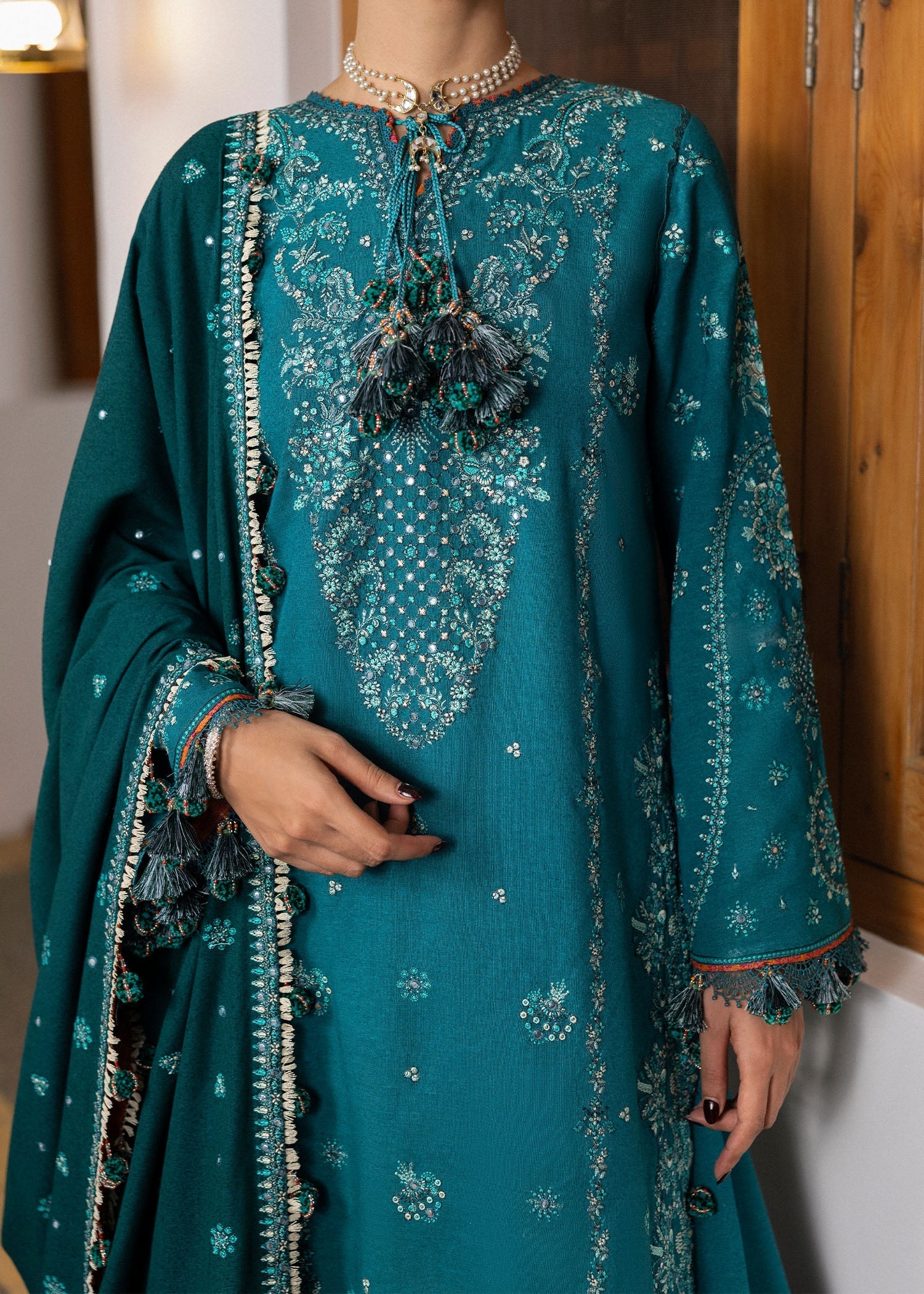 Hussain Rehar | Karandi Winter 24 | Durk - Official Hussain Rehar stockist in UK - Sakeena London