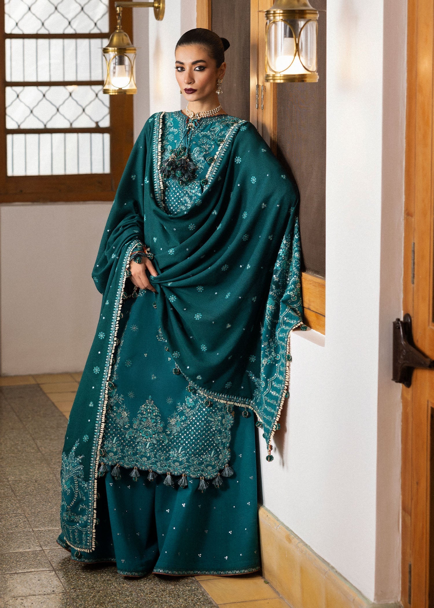Hussain Rehar | Karandi Winter 24 | Durk - Official Hussain Rehar stockist in UK - Sakeena London