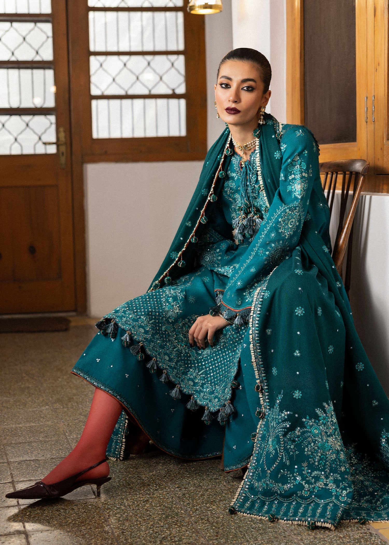 Hussain Rehar | Karandi Winter 24 | Durk - Official Hussain Rehar stockist in UK - Sakeena London