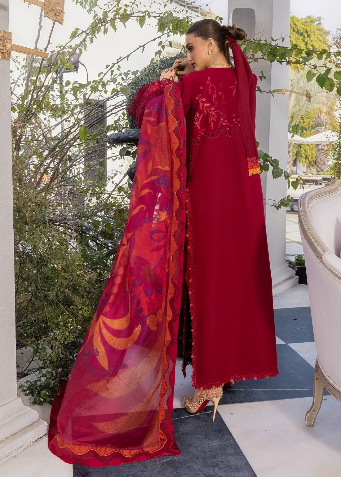 Crimson | flow lawn 26 | BEAUTY IN BLOOM - D3A