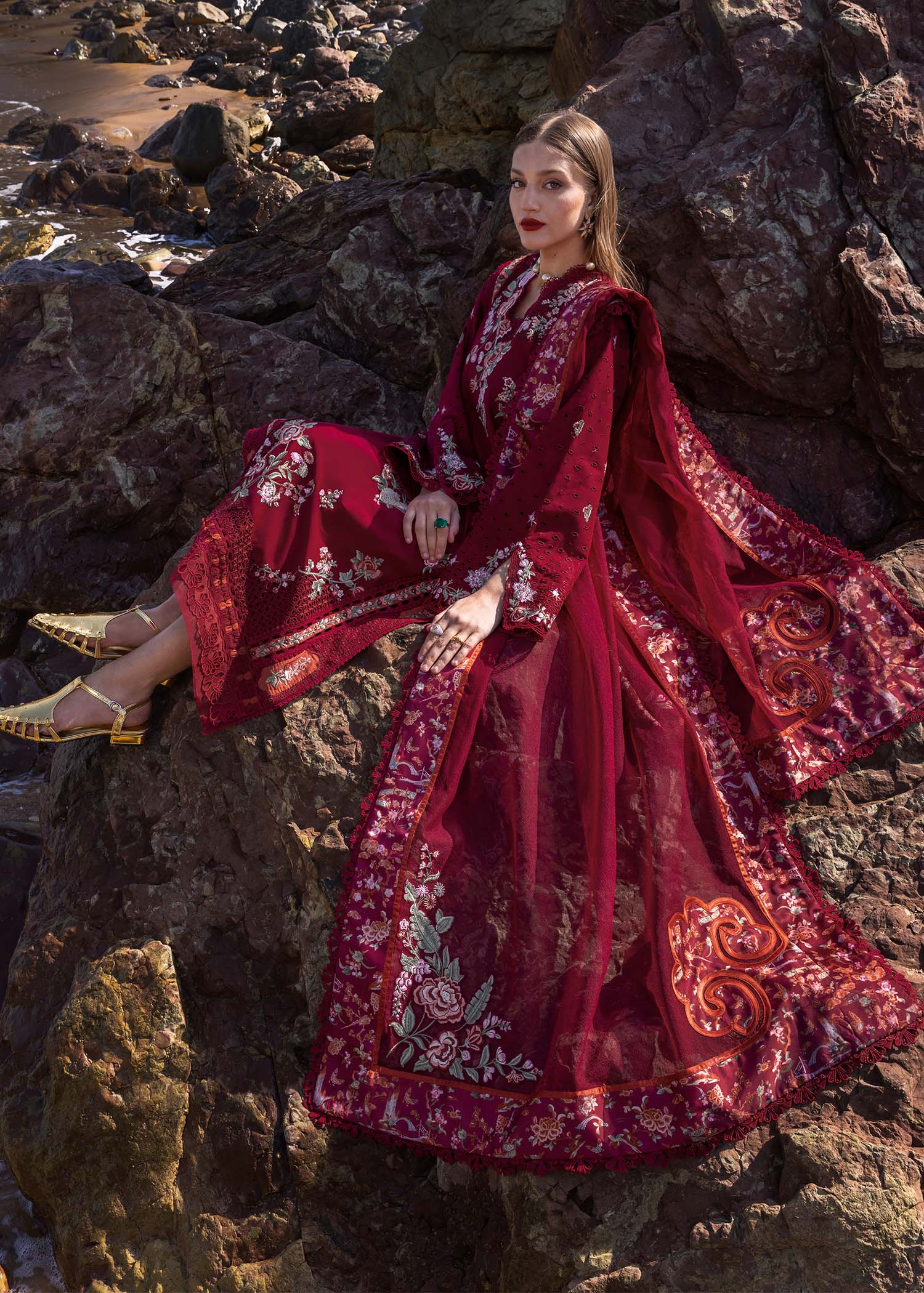 Crimson | Floe by Crimson | Parsi Threads - D5 B - Official Crimson stockist in UK - Sakeena London