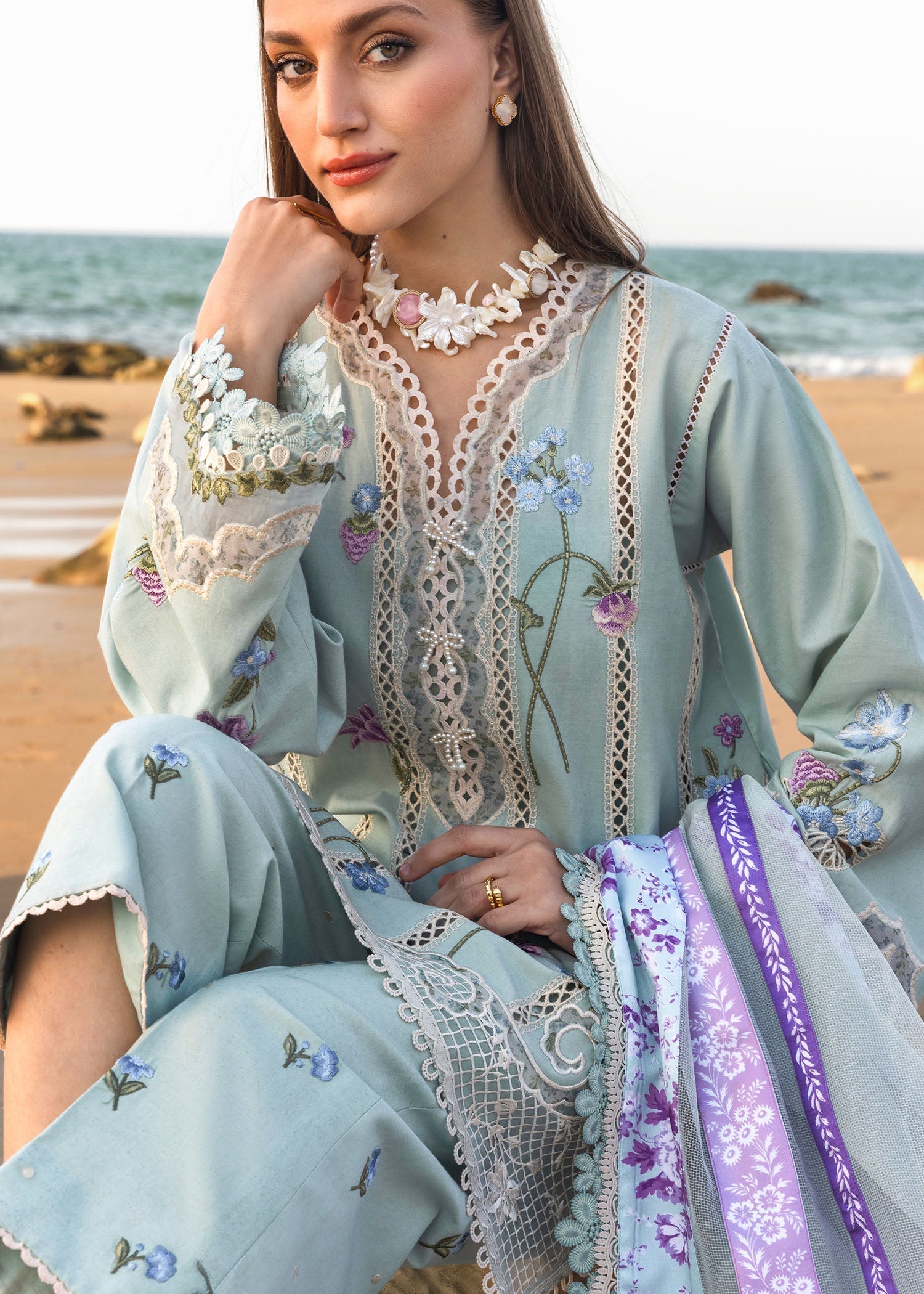 Crimson | Floe by Crimson | Floral Crush - D6 A - Official Crimson stockist in UK - Sakeena London