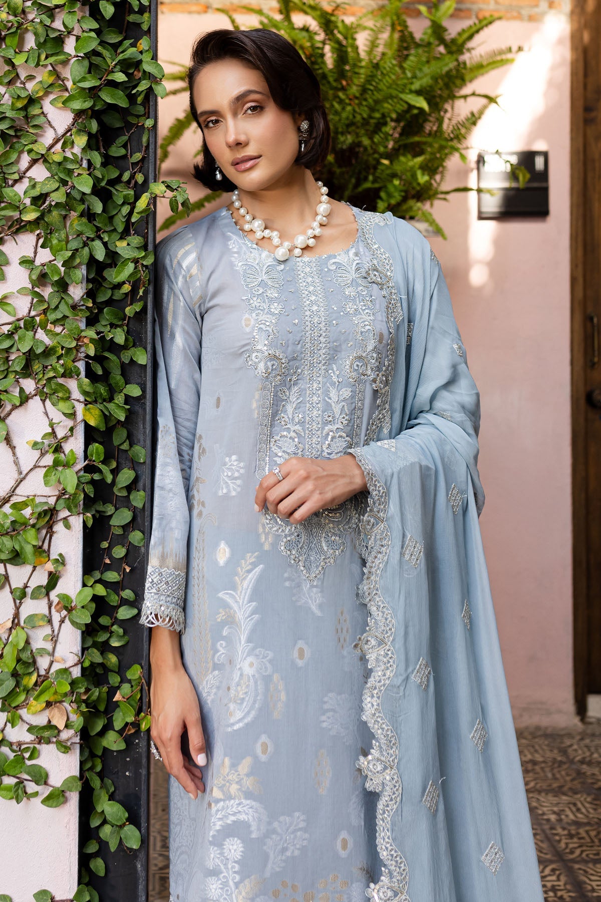 Nureh | Lawn Jacquard | NE-152 - Official Nureh stockist in UK - Sakeena London