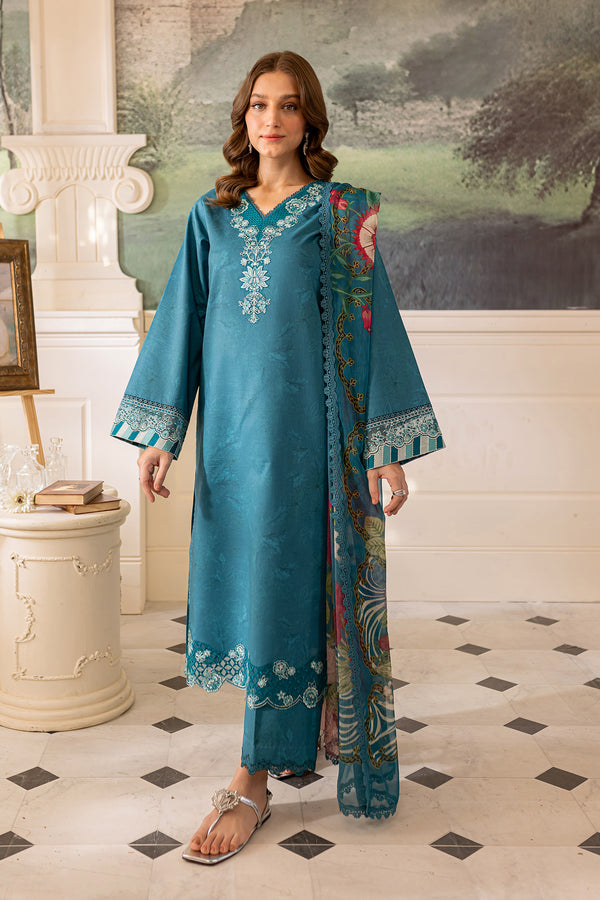 Farasha | Seraya Lawn 24 | PERIWINKLE - Official Farasha stockist in UK - Sakeena London