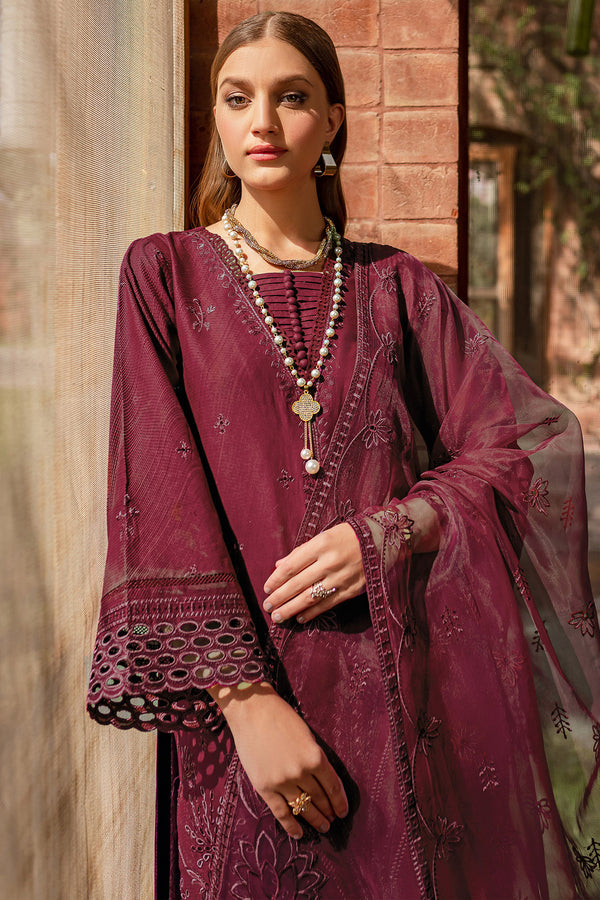 Farasha | Summer Weaves Embroidered Lawn | Zella - Official Farasha stockist in UK - Sakeena London