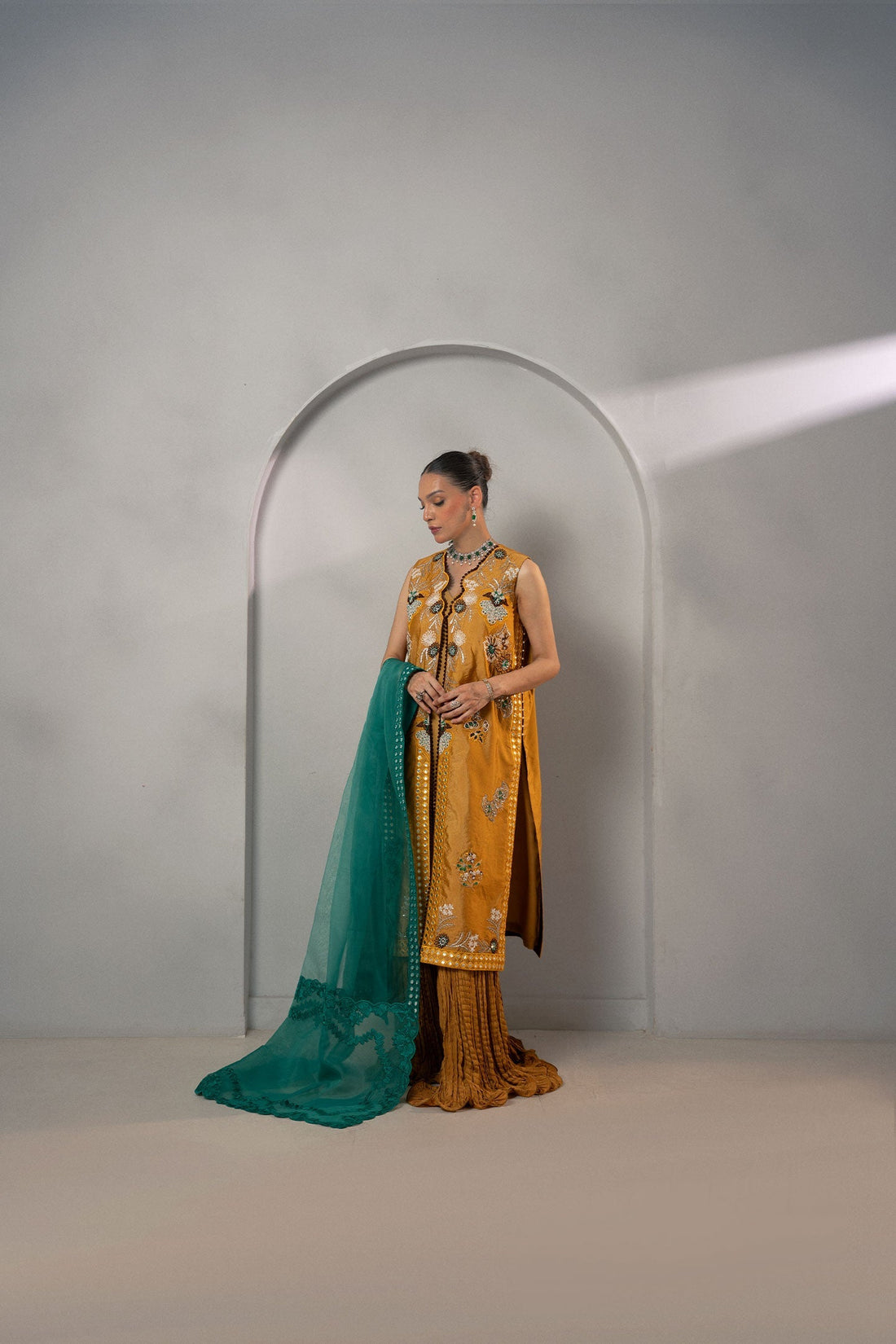 Fozia Khalid | Dilkash Festive Wear 25 | Mehr - Official Fozia Khalid stockist in UK - Sakeena London