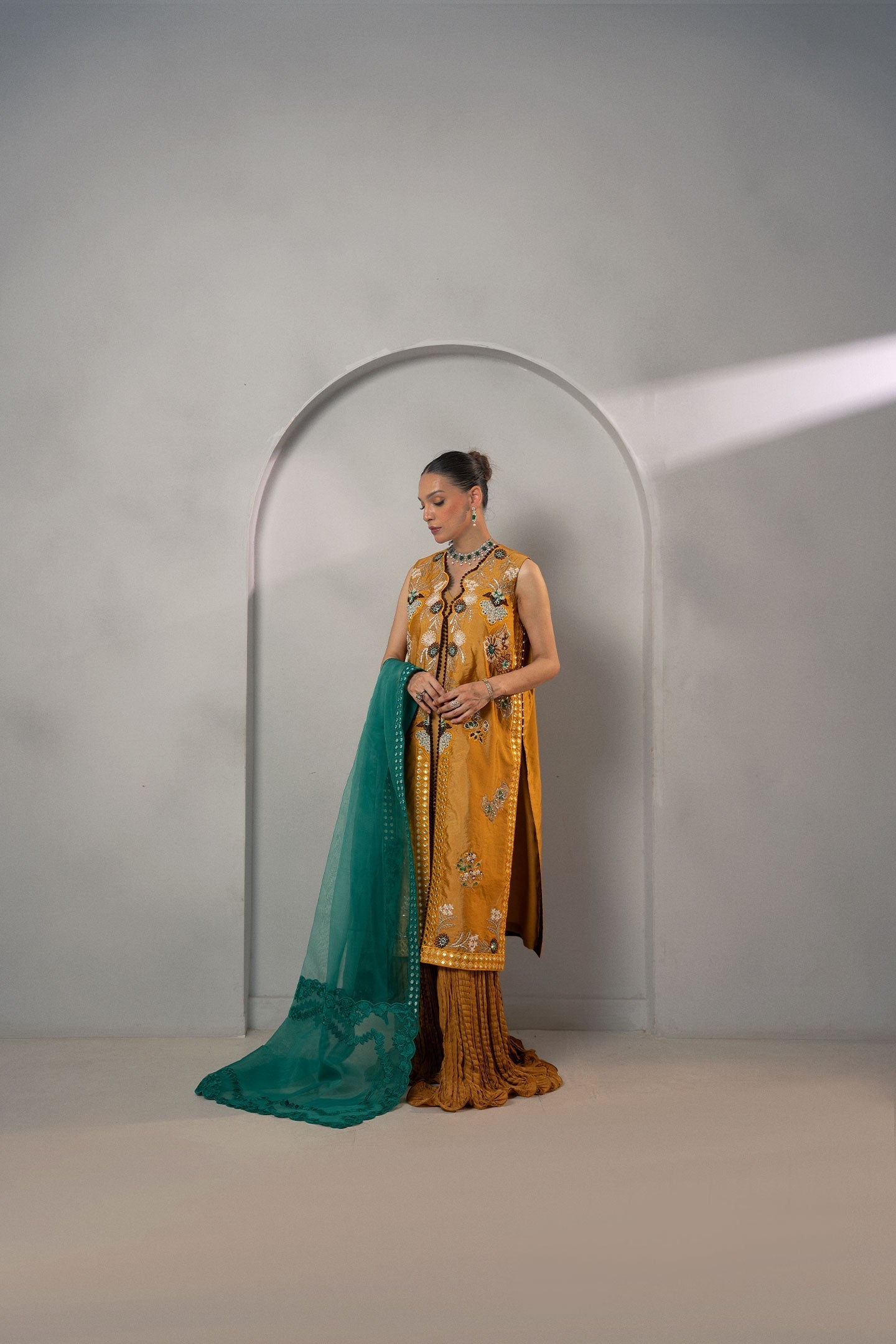 Fozia Khalid | Dilkash Festive Wear 25 | Mehr - Official Fozia Khalid stockist in UK - Sakeena London