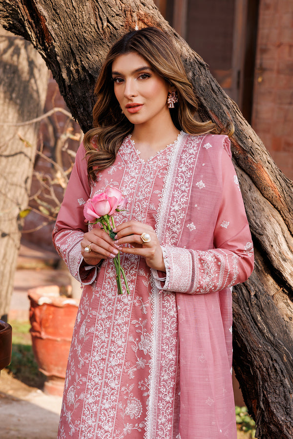 Farasha | Dastoor Embroidered Lawn SS24 | PEARL MIST - Official Farasha stockist in UK - Sakeena London