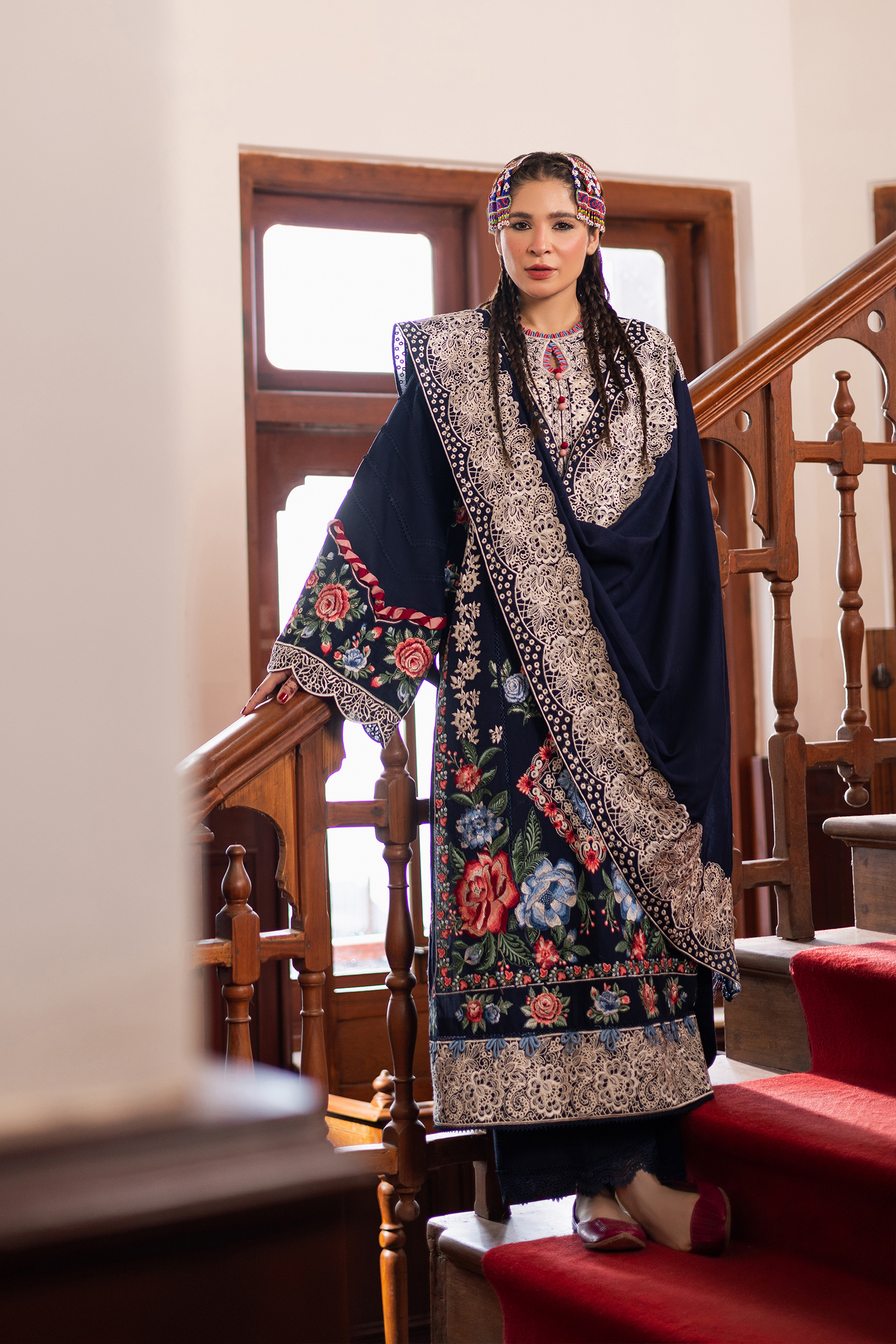 Maryam Hussain | Winter Shawl 2024 | Muse - Official Maryam Hussain stockist in UK - Sakeena London