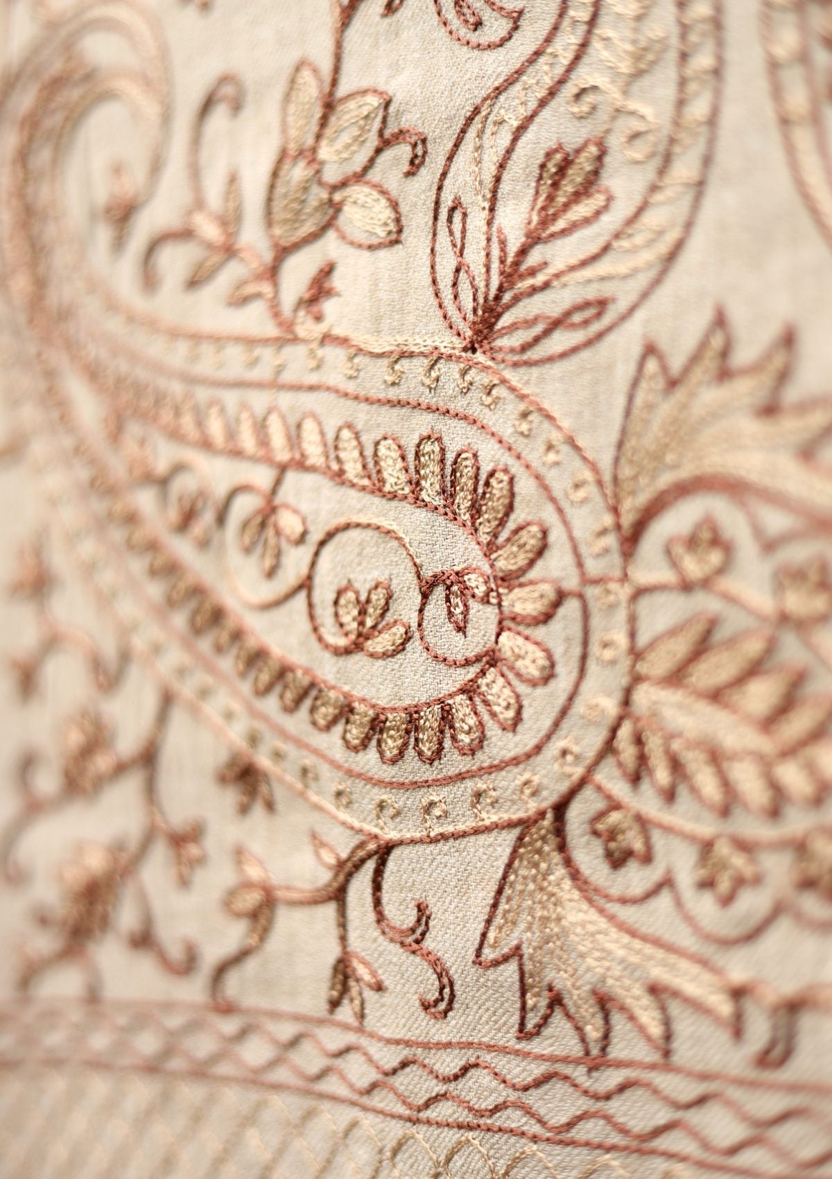 Ari Work Wool Shawl D - 51 - L Brown