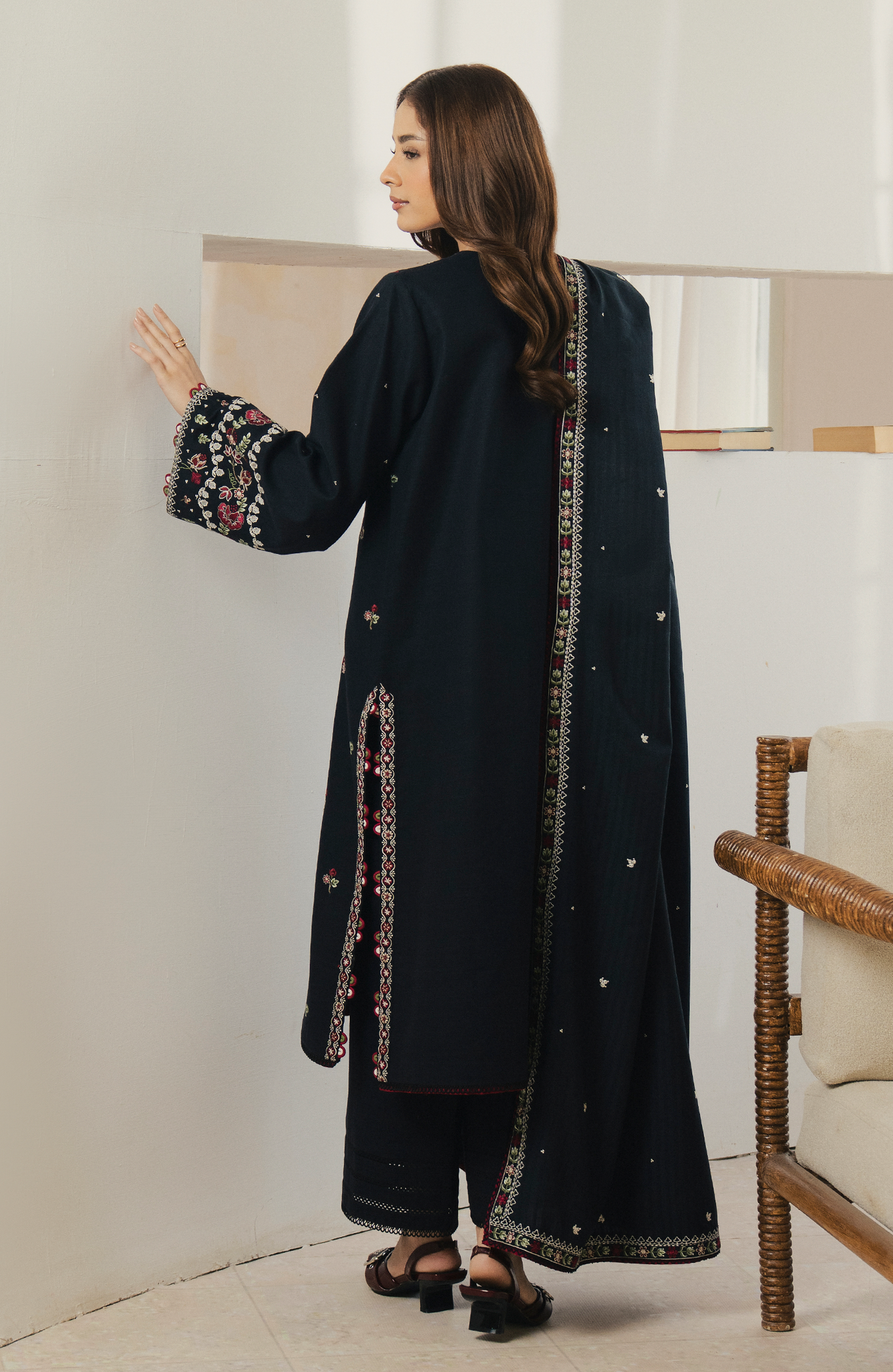Seran | Winter Embroidered 25 | Noirelle - Official Seran stockist in UK - Sakeena London