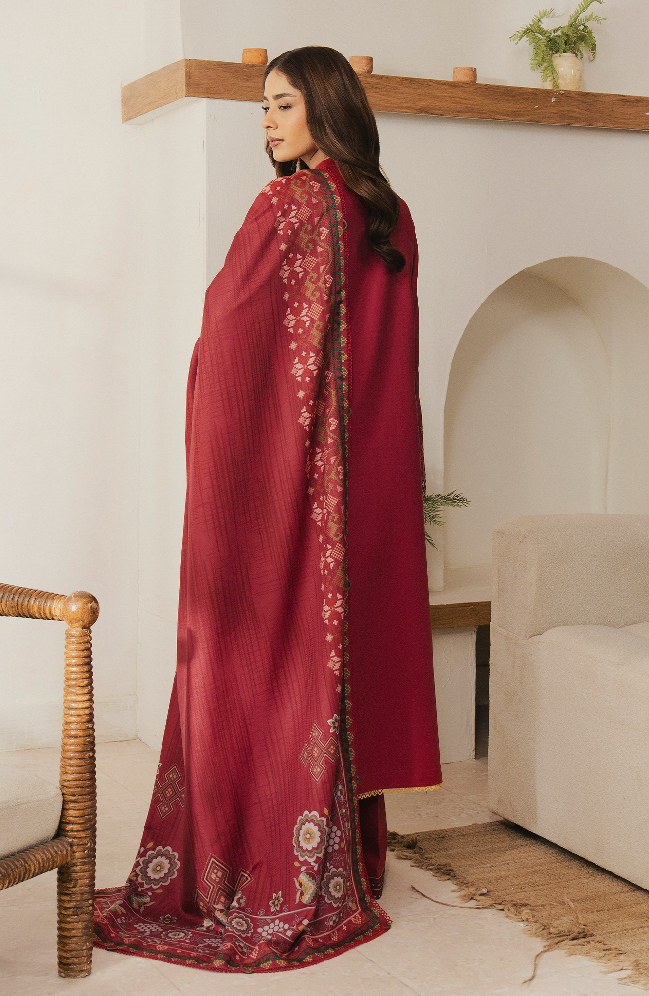 Seran | Winter Embroidered 25 | Cerisse - Official Seran stockist in UK - Sakeena London