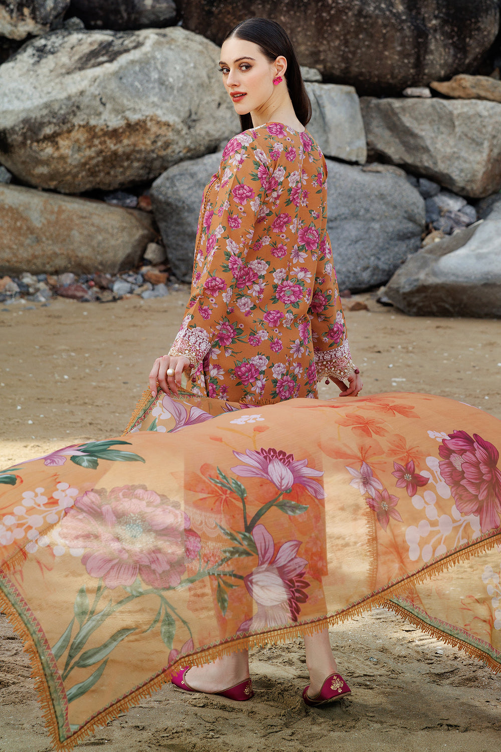 Farasha | Printed Essentials | Coral Haze - Official Farasha stockist in UK - Sakeena London