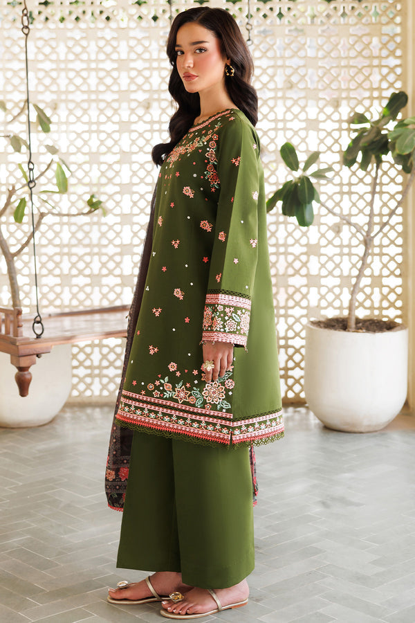 Farasha | Summer Weaves Embroidered Lawn | Olivine Dreams - Official Farasha stockist in UK - Sakeena London