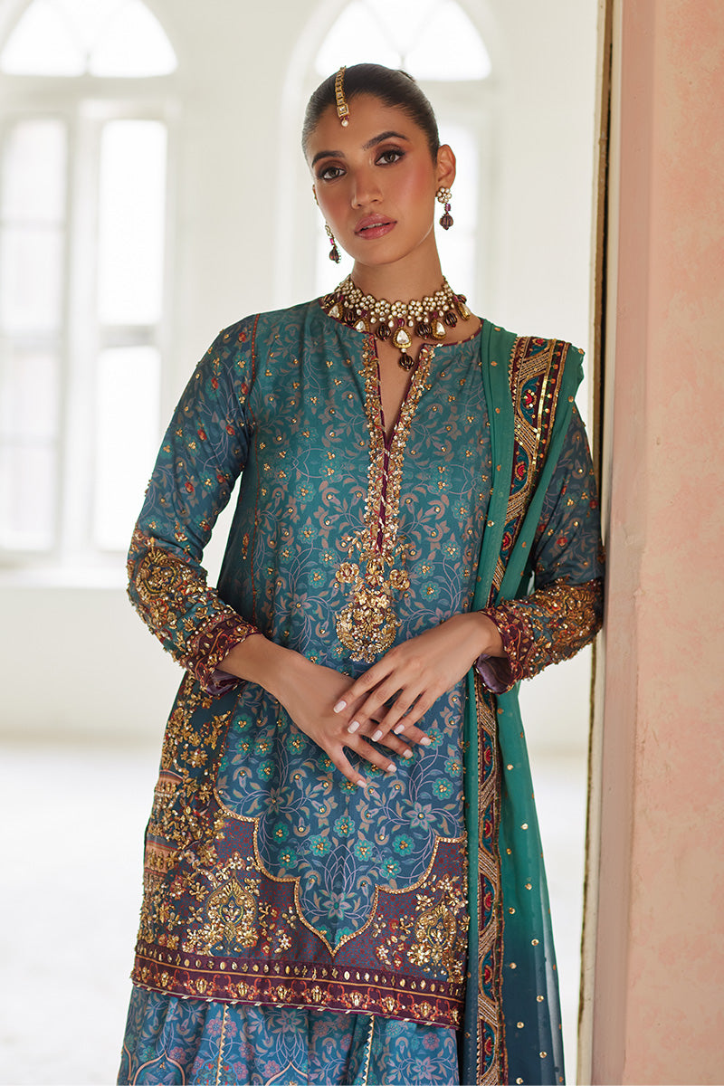 Mina Hassan | Formal Dholki Collection | Leela - Official Mina Hassan stockist in UK - Sakeena London