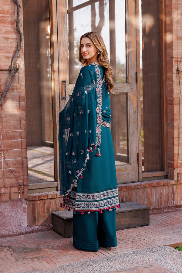 Farasha | Dastoor Embroidered Lawn SS24 | EMERALD CHARM - Official Farasha stockist in UK - Sakeena London