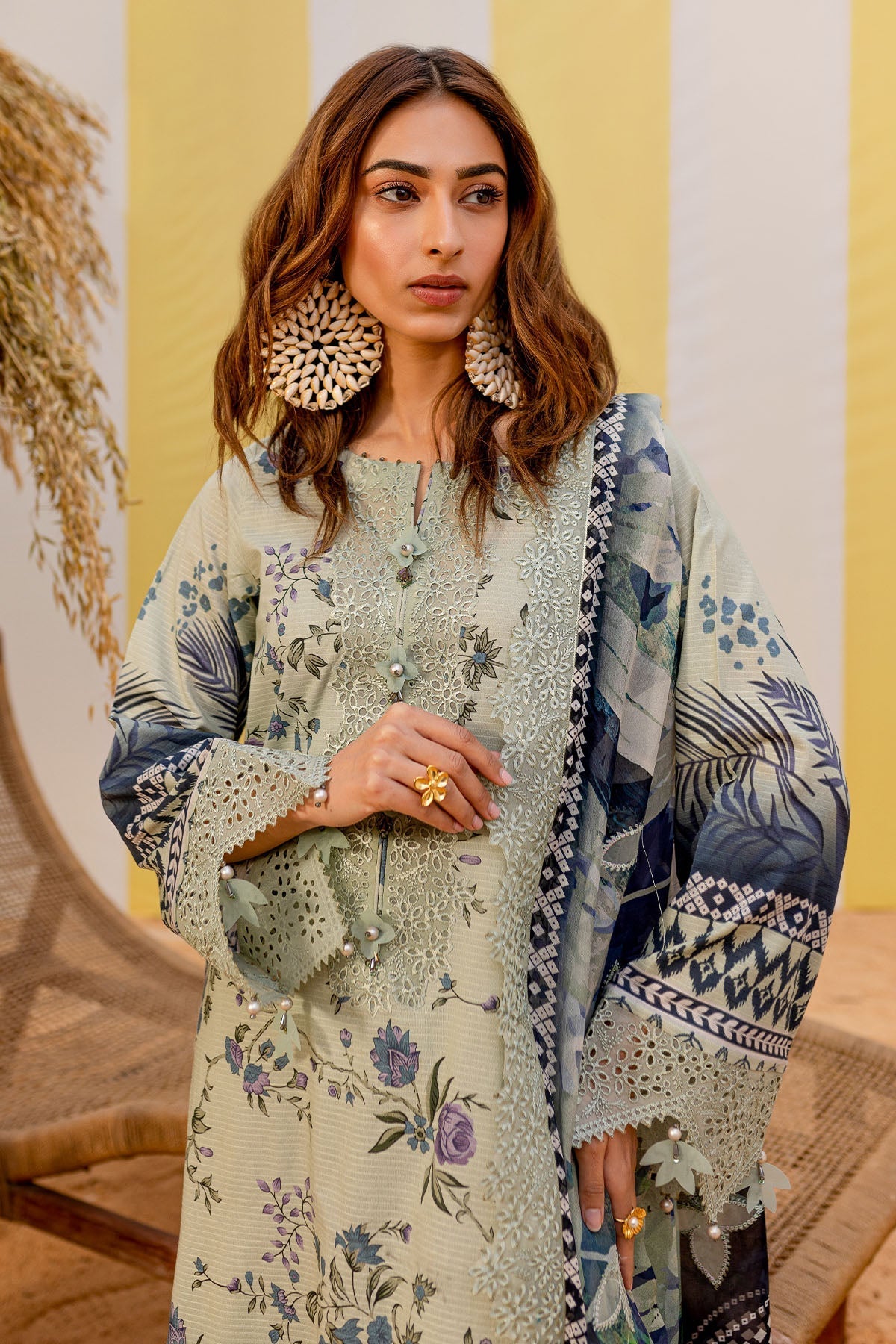 Nureh | Gardenia Lawn 25 | NSG-183 - Official Nureh stockist in UK - Sakeena London