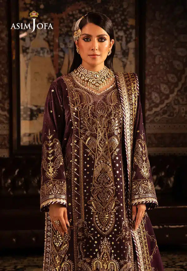 Asim Jofa | Makhmal Wedding Velvet 23 | AJMM-06 - Official Asim Jofa stockist in UK - Sakeena London