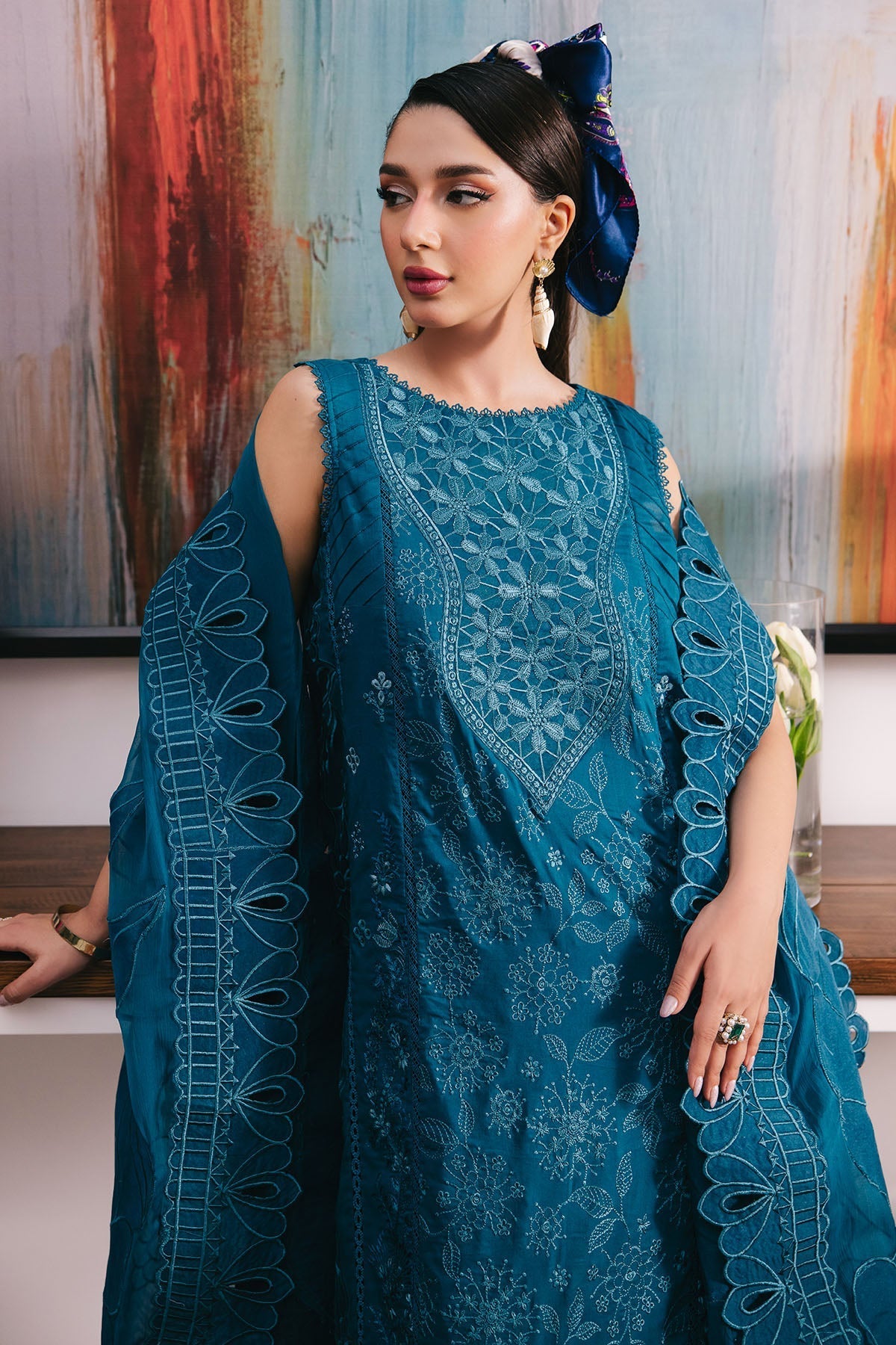 Nureh | Eid Escape Lawn | ZOEE NE-93 - Official Nureh stockist in UK - Sakeena London