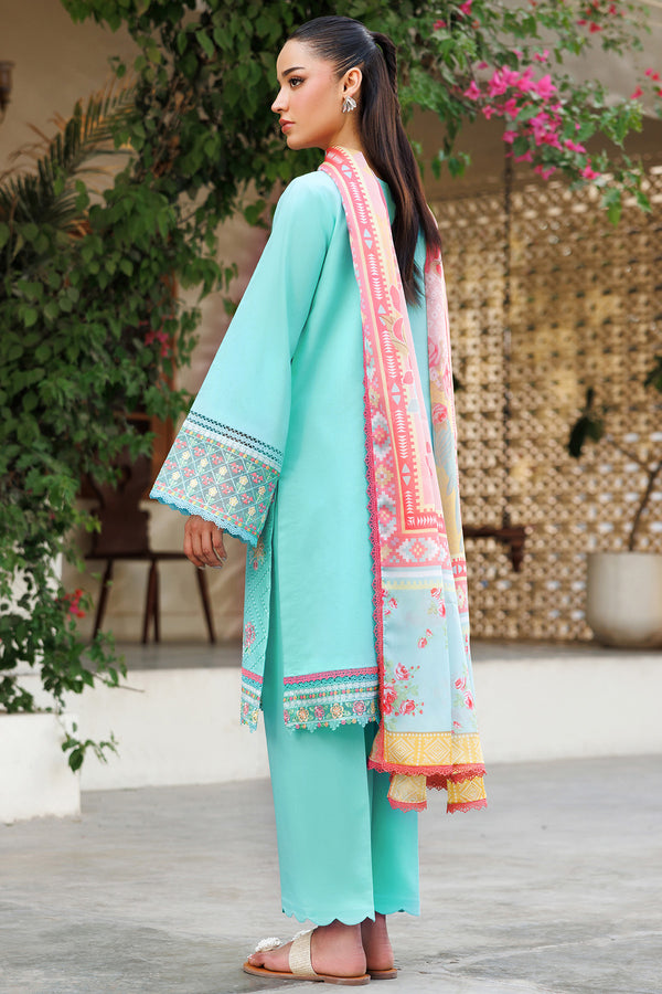 Farasha | Summer Weaves Embroidered Lawn | Ocean Veil - Official Farasha stockist in UK - Sakeena London