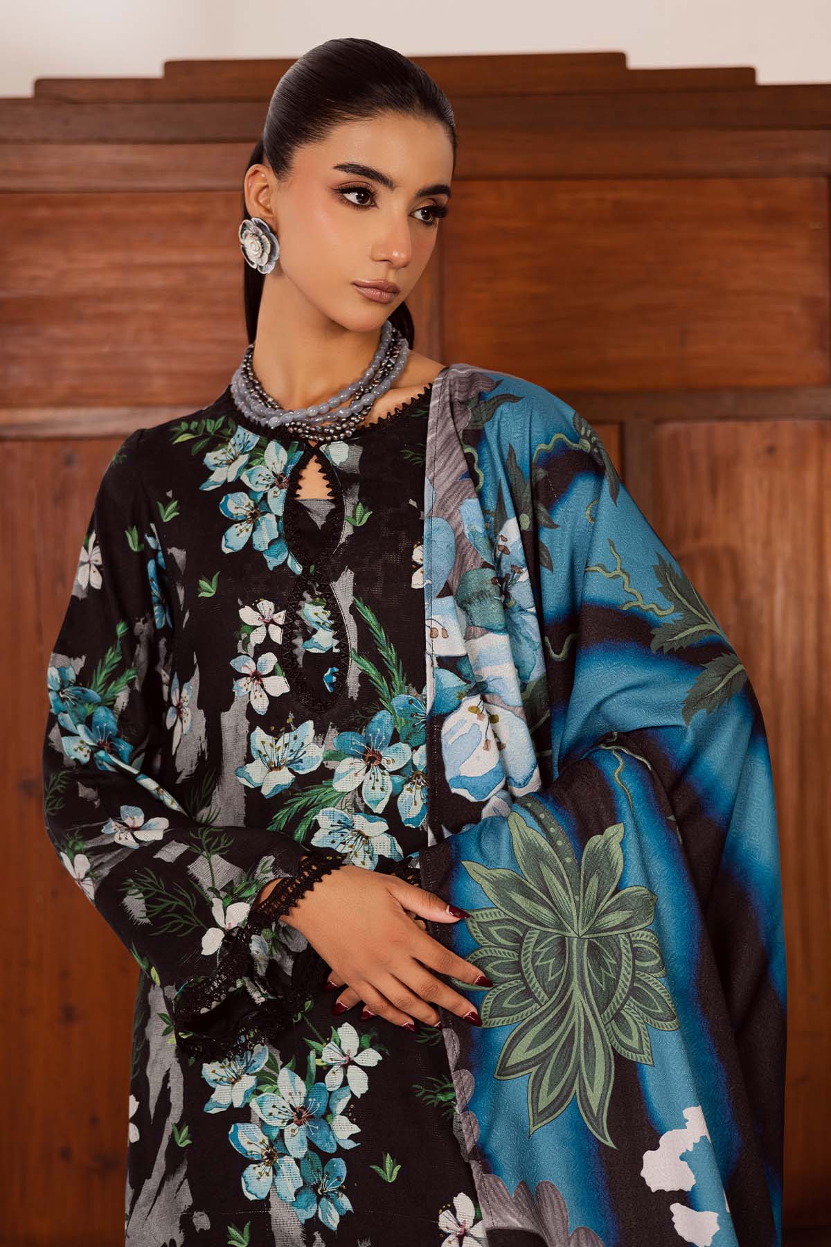 Nureh | Linen Jacquard | SP-194 - Official Nureh stockist in UK - Sakeena London