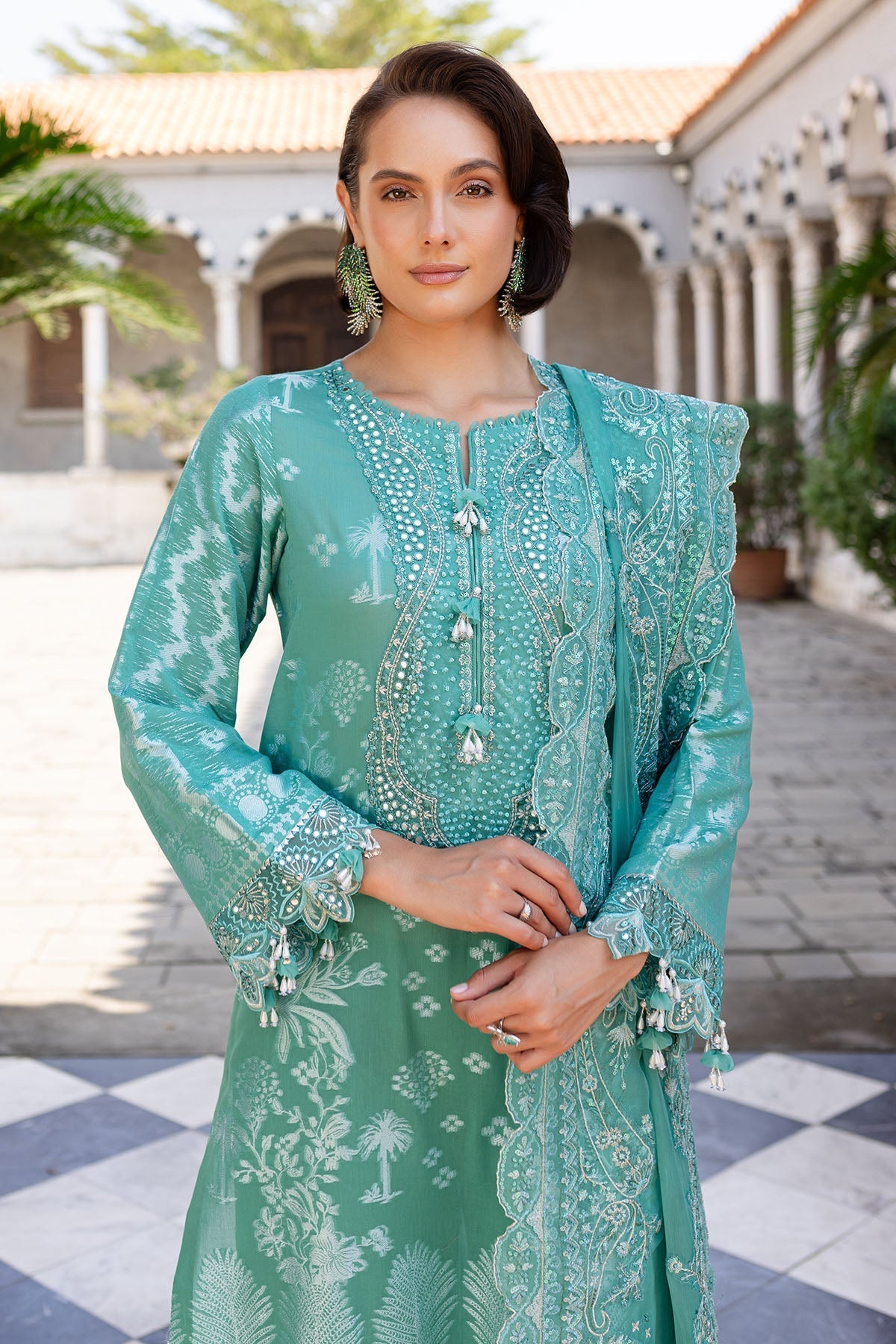 Nureh | Lawn Jacquard | NE-157 - Official Nureh stockist in UK - Sakeena London