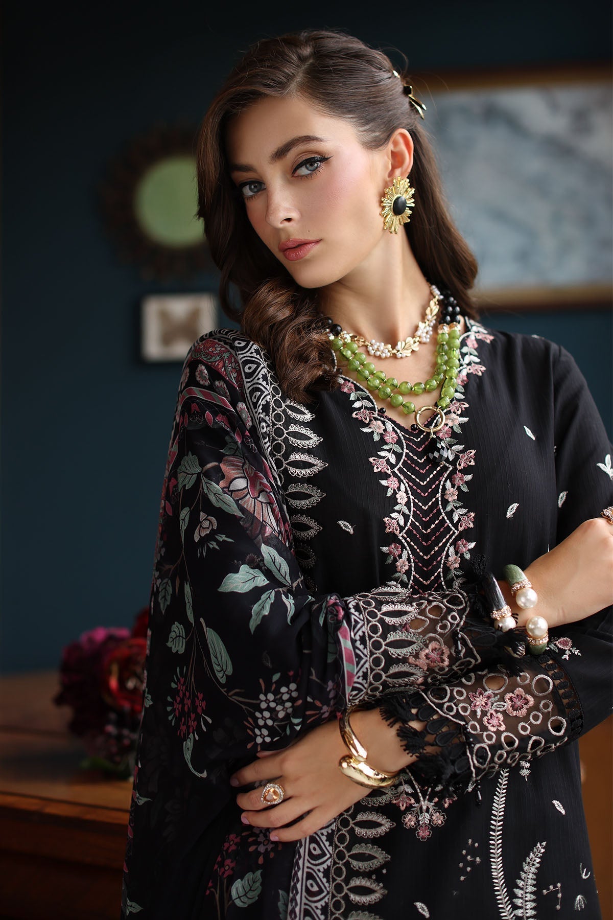 Nureh | Maya Lawn | NS-153 - Official Nureh stockist in UK - Sakeena London
