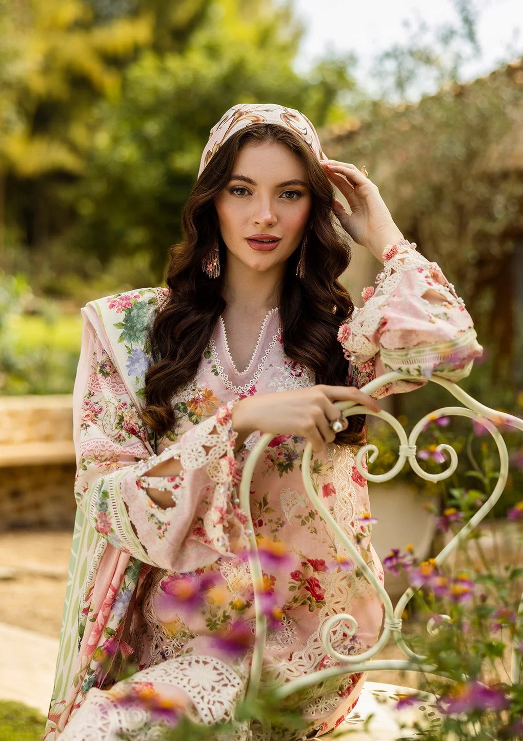 Elaf Premium | Print Chikankari 25 | ELK-04B TRUE LOVE - Official Elaf Premium stockist in UK - Sakeena London